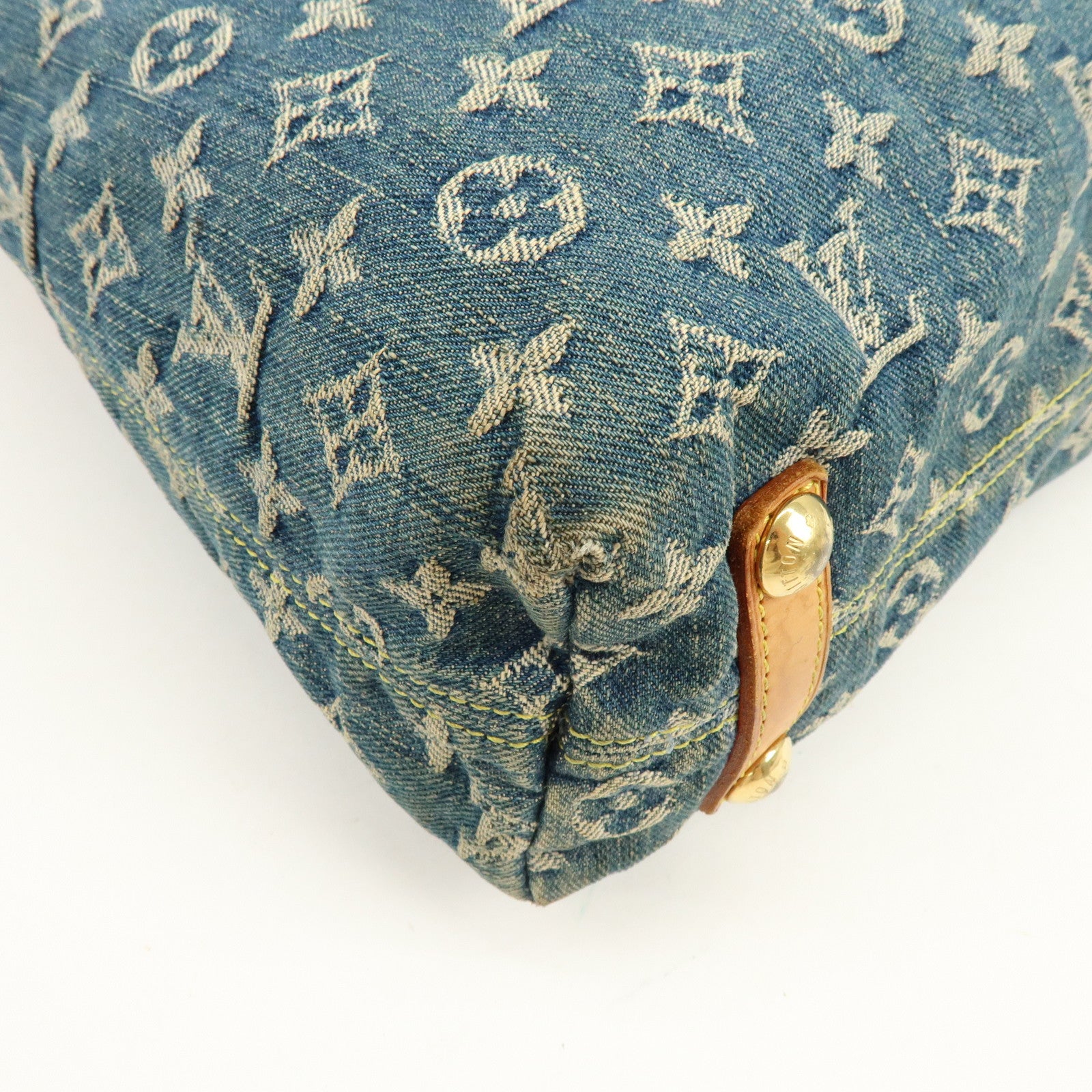 Louis Vuitton Monogram Denim Baggy GM Shoulder Bag Blue M95048
