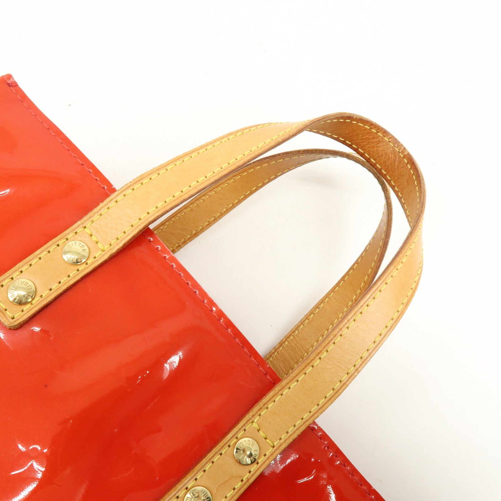 Louis Vuitton Monogram Vernis Lead PM Hand Bag Pomme d'Amour M91990