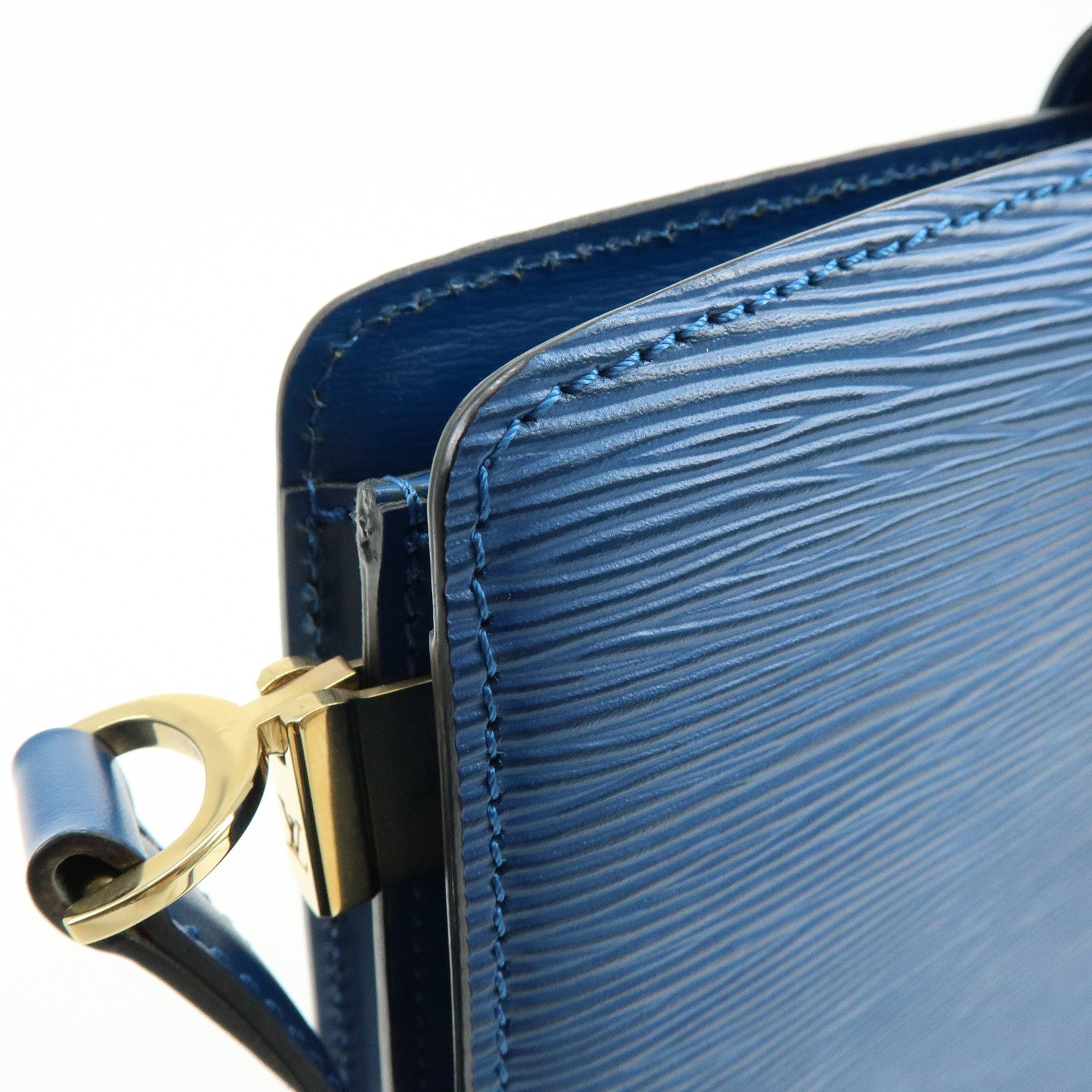 Louis Vuitton Epi Capucines Leather Shoulder Bag Toledo Blue M52345