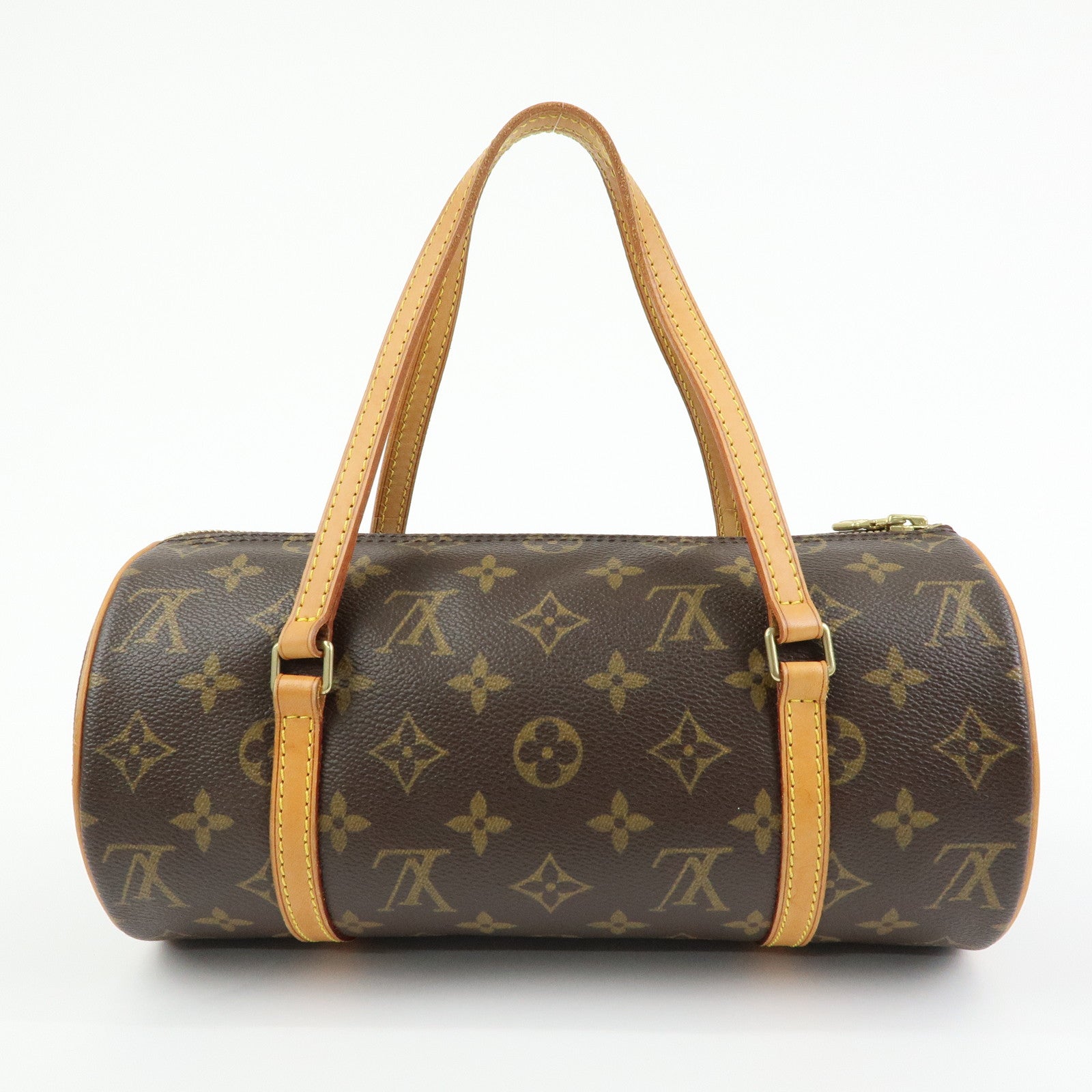 Louis Vuitton Monogram Papillon 26 Hand Bag Brown M51386
