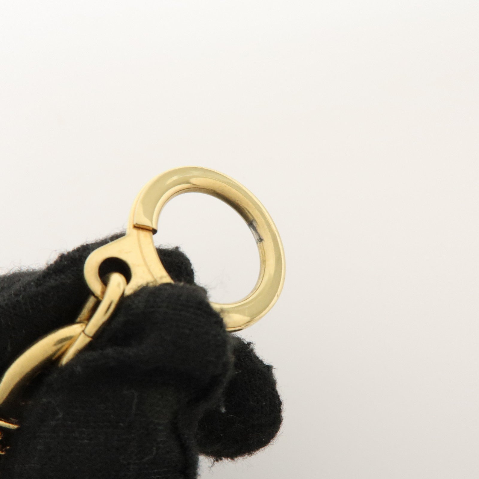 Louis Vuitton Set of 2 Metal Ancre Key Rings Gold M62694