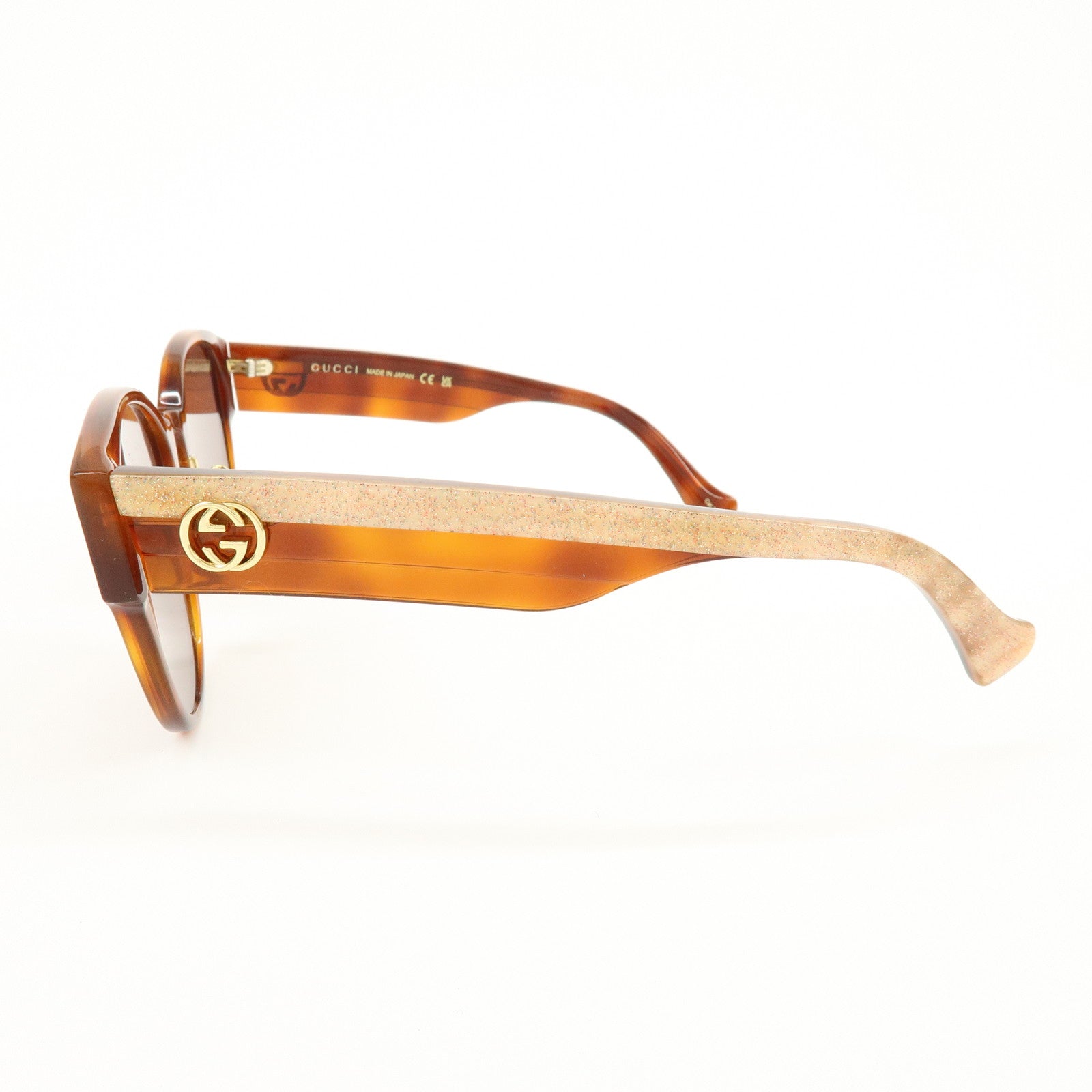 GUCCI Interlocking G Plastic Sunglasses Brown GG1304SK 56□20 145
