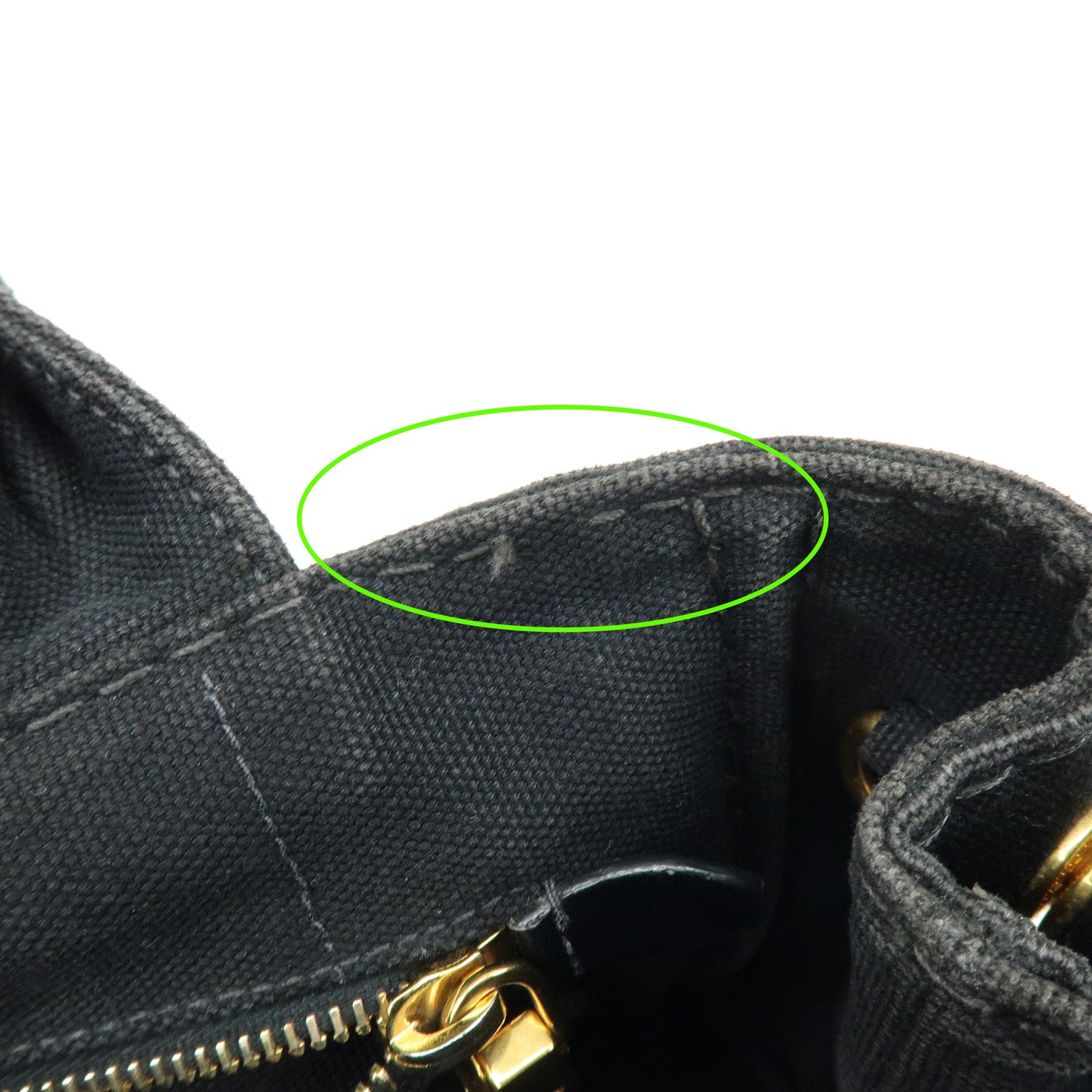 PRADA Triangle Logo Canapa Mini 2Way Hand Shoulder Bag Black B2439G