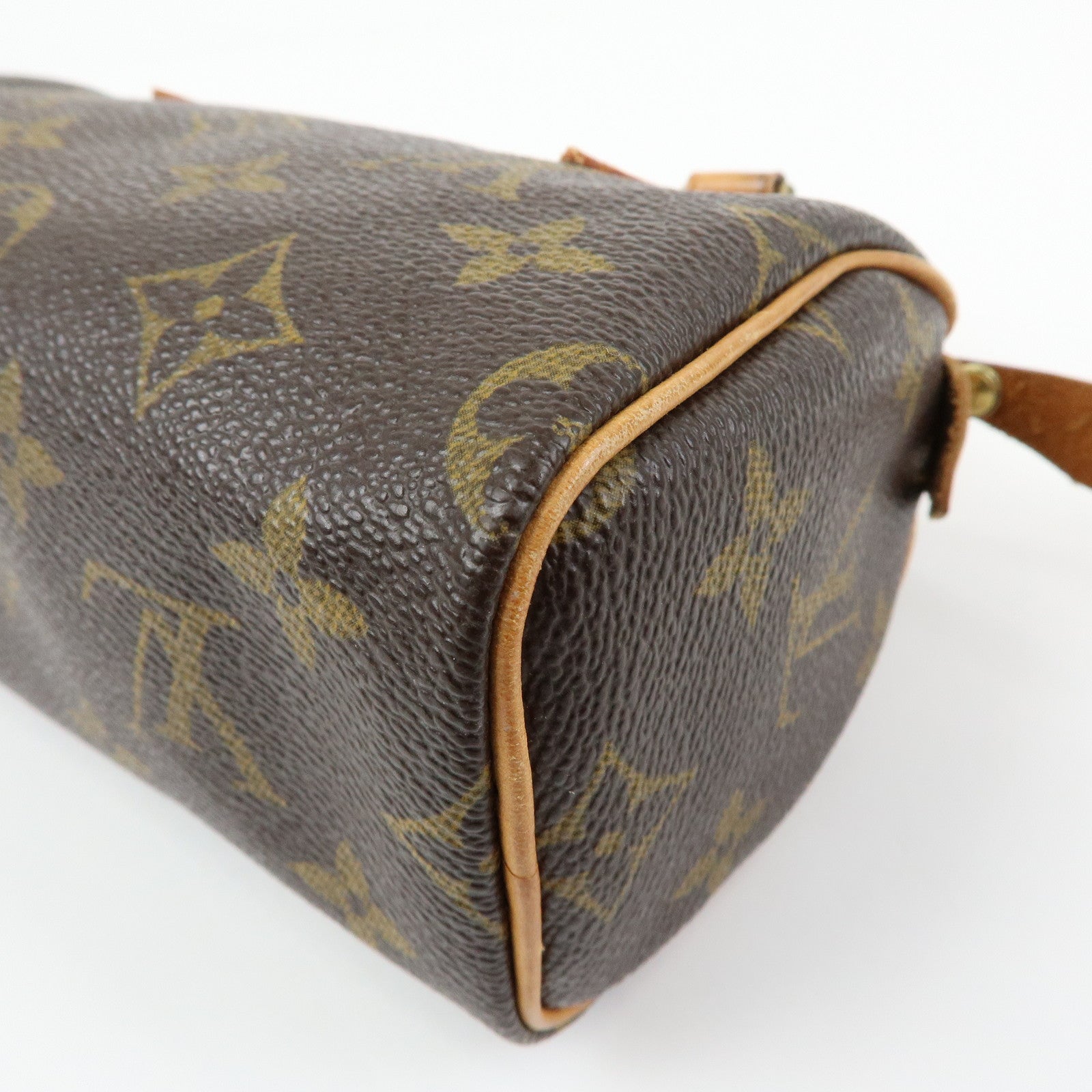 Louis Vuitton Monogram Mini Speedy Hand Shoulder Bag Brown M41534