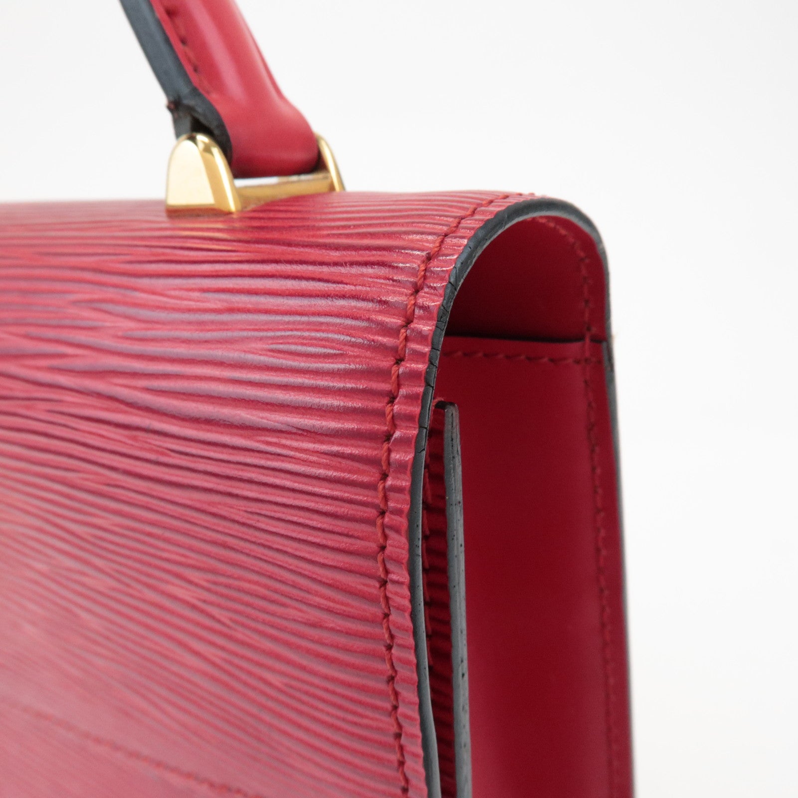 Louis Vuitton Epi Leather Marceau Hand Bag Castilian Red M52377