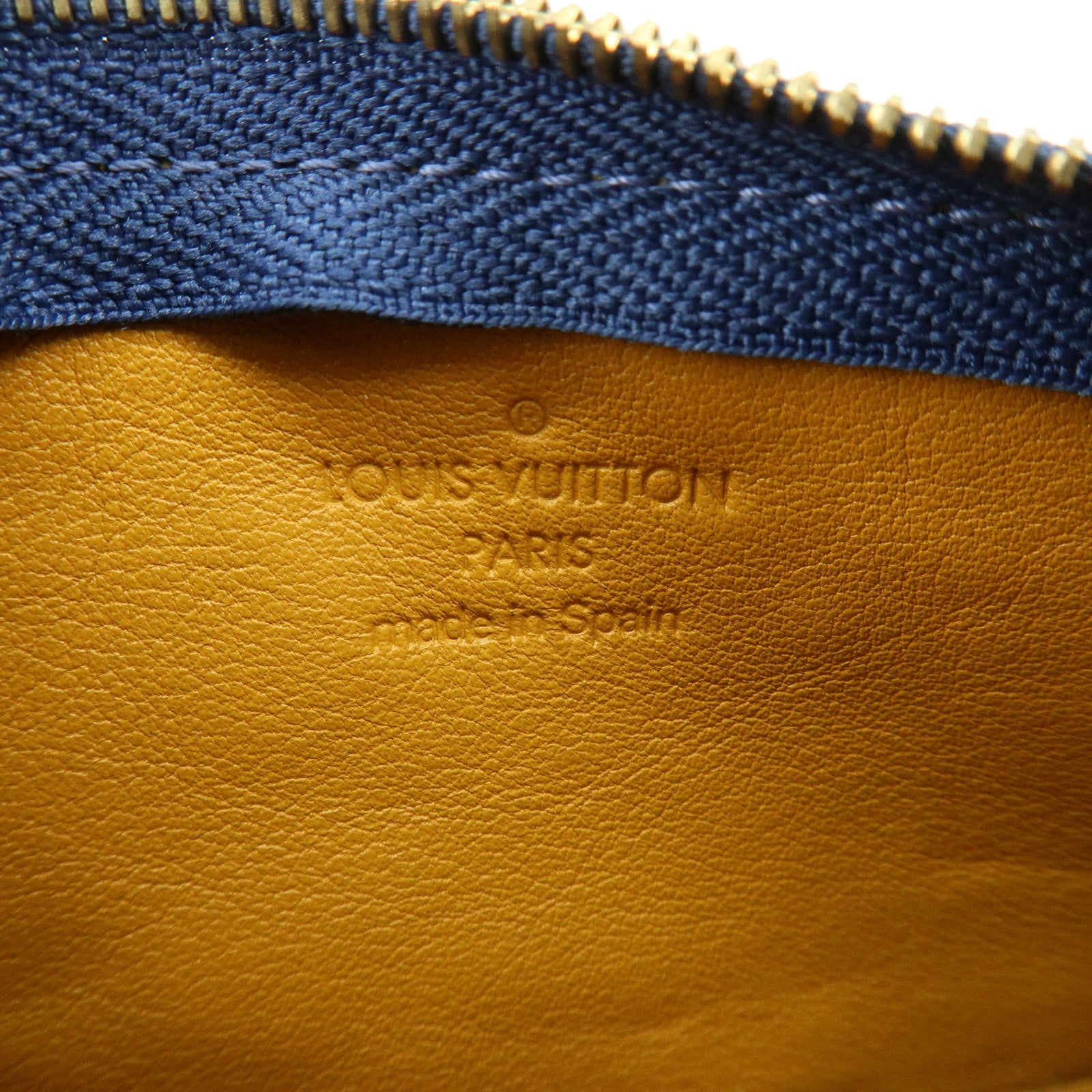 Louis Vuitton Monogram Denim Pochette Cles Coin Case Blue M95343