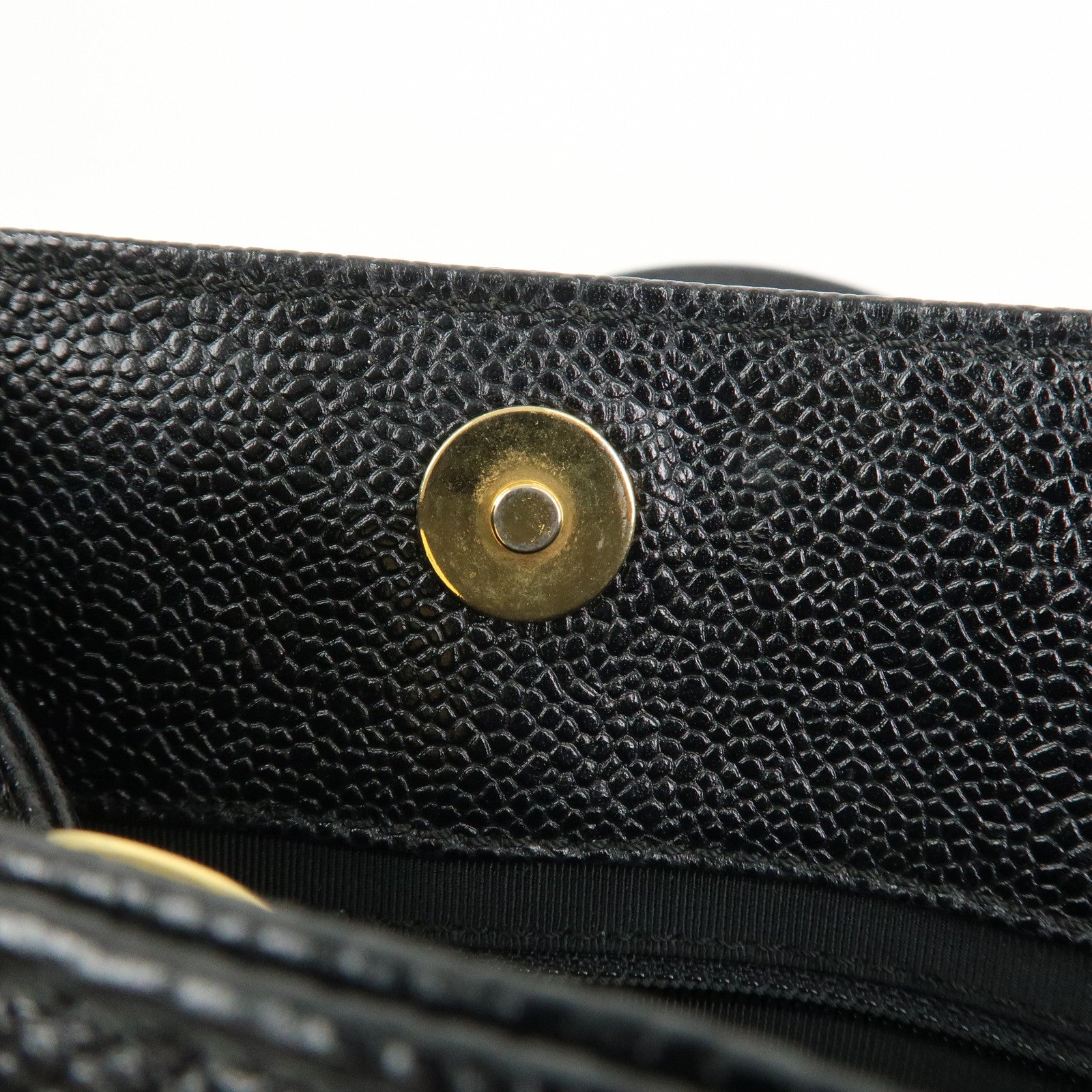 CHANEL COCO Mark Caviarskin Shoulder Bag Hand Bag Black