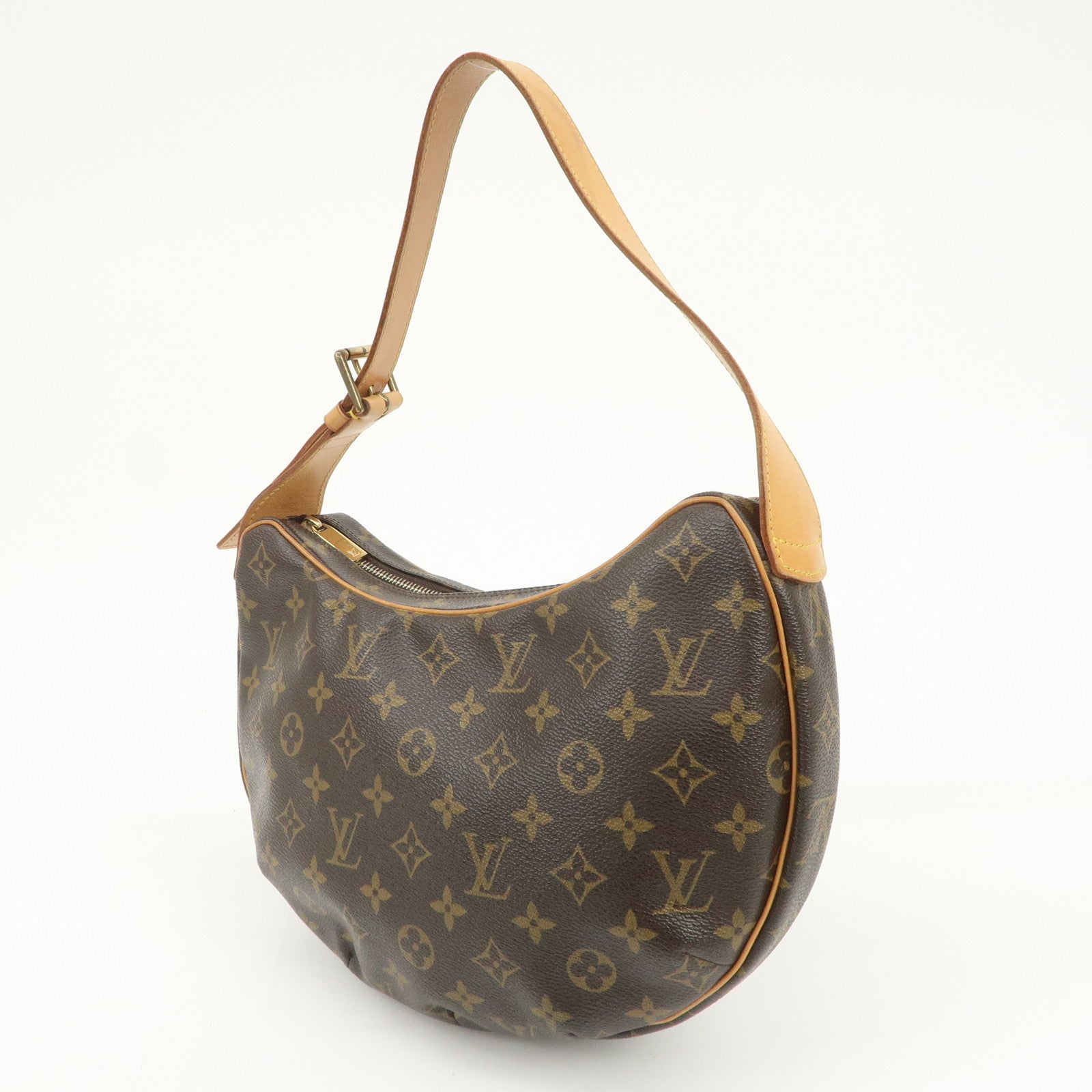 Louis Vuitton Monogram Croissant MM Shoulder Bag Brown M51512