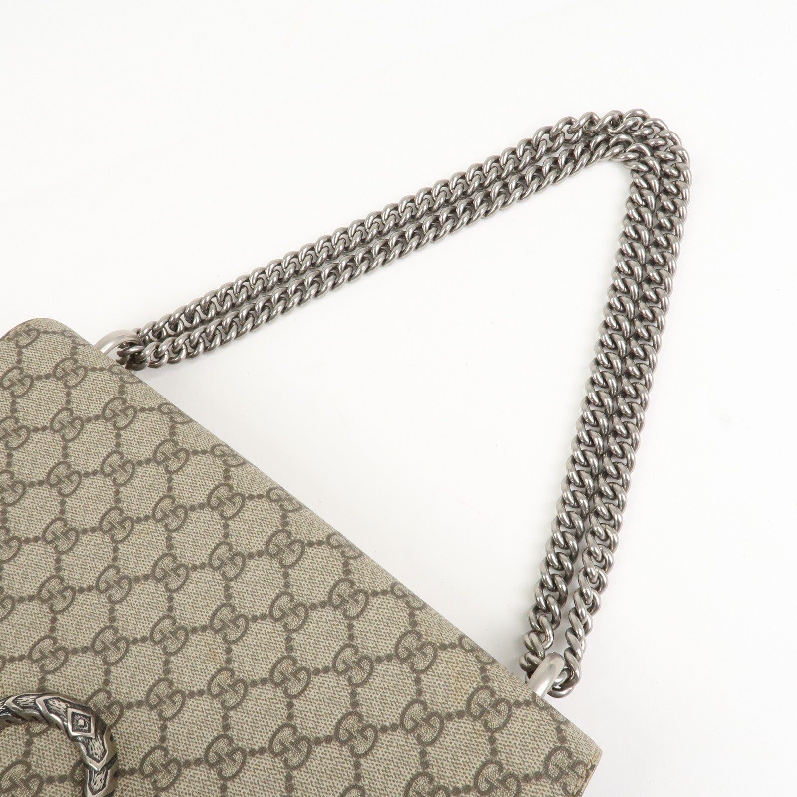 GUCCI Dionysus GG Supreme Chain Shoulder Bag Brown 403348 Used