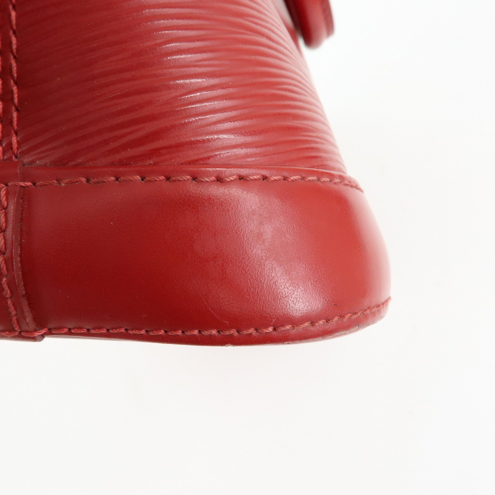 Louis Vuitton Epi Alma PM Leather Hand Bag Carmine Red M4058E