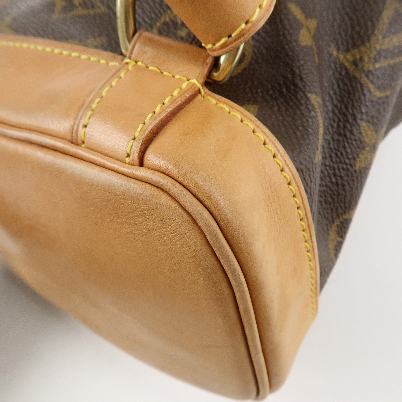 Louis Vuitton Monogram Montsouris MM Back Pack Ruck Sack M51136 Used