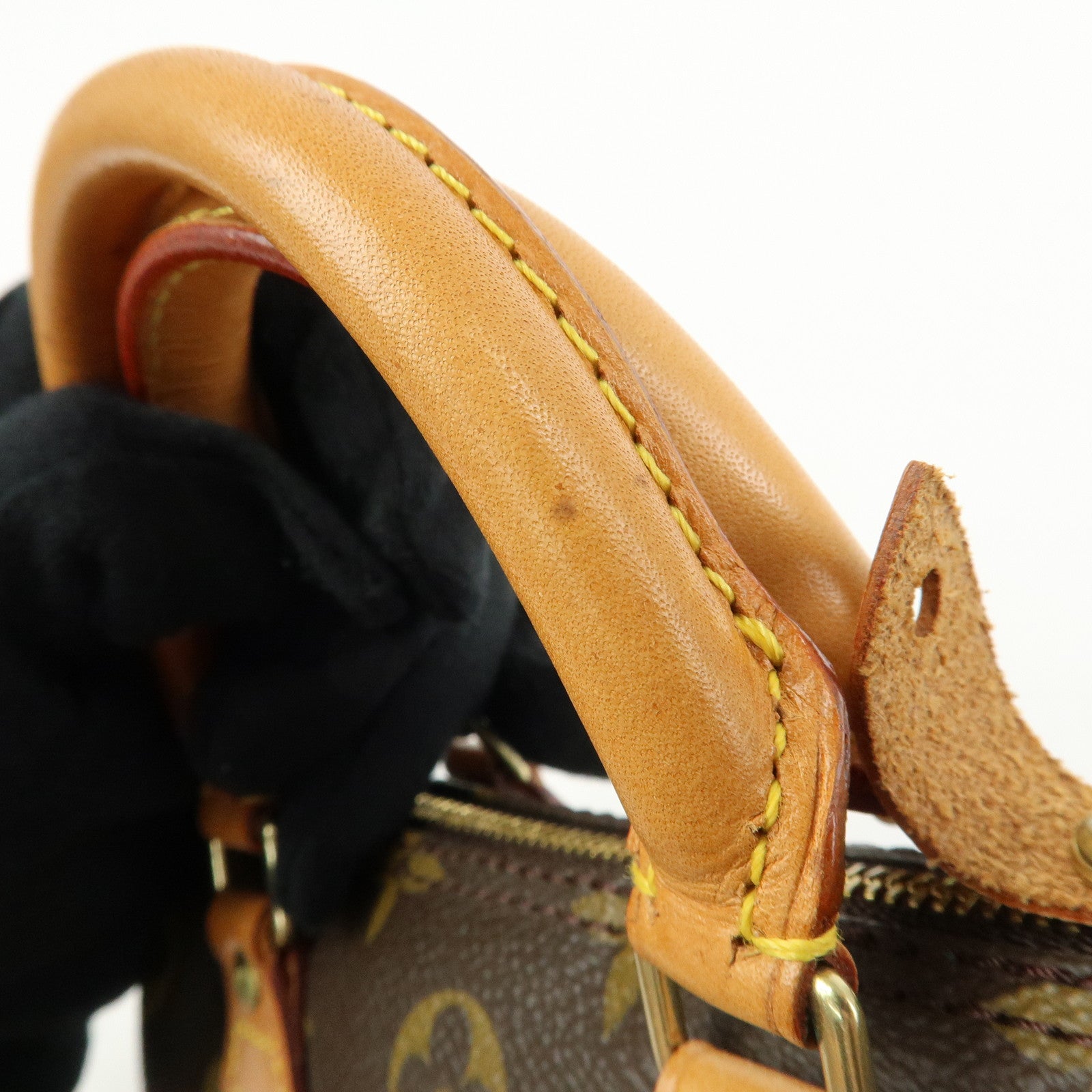 Louis Vuitton Monogram Mini Speedy Hand Bag & Strap Brown M41534