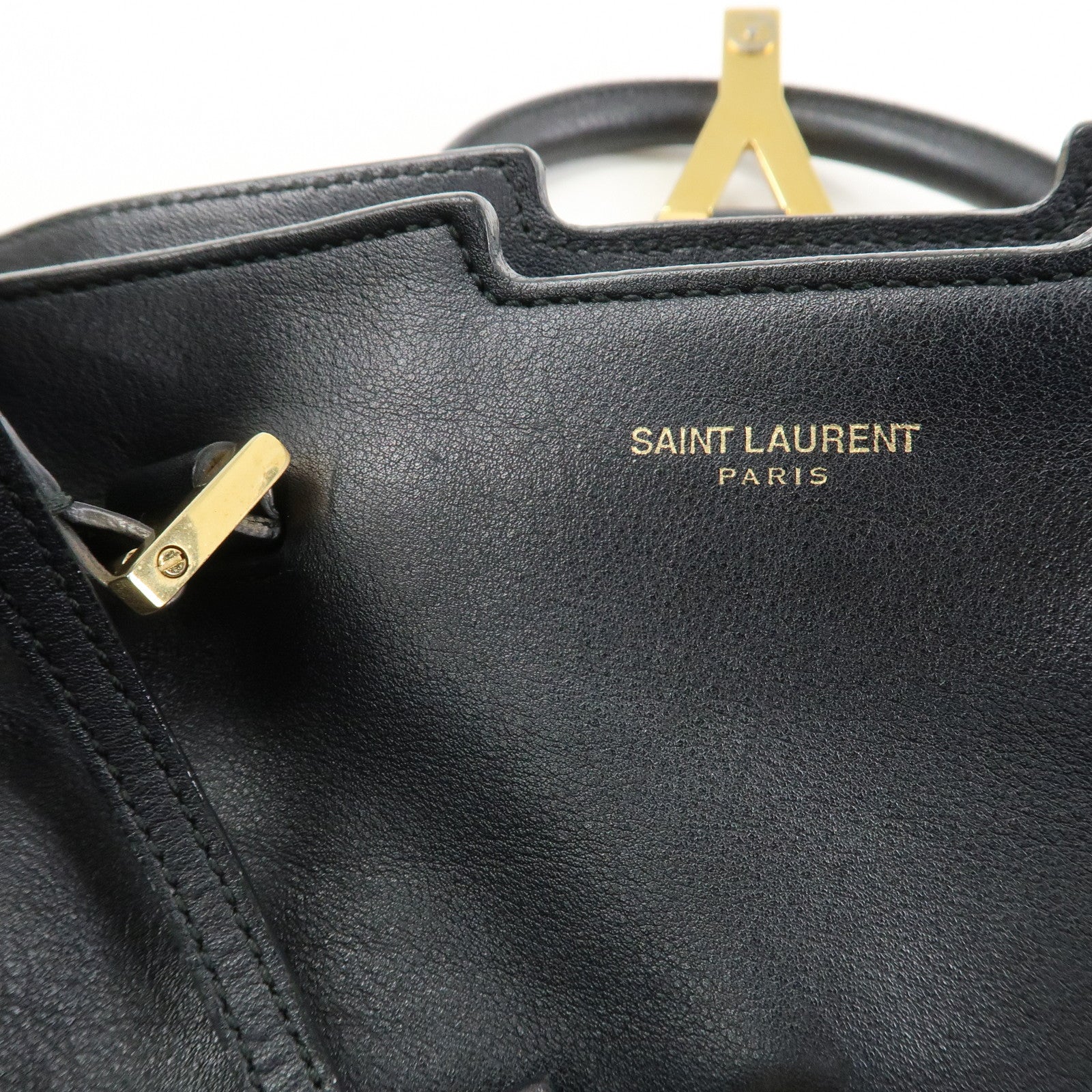 SAINT LAURENT PARIS Petit Cabas Y-Line 2Way Bag Hand Bag 311210