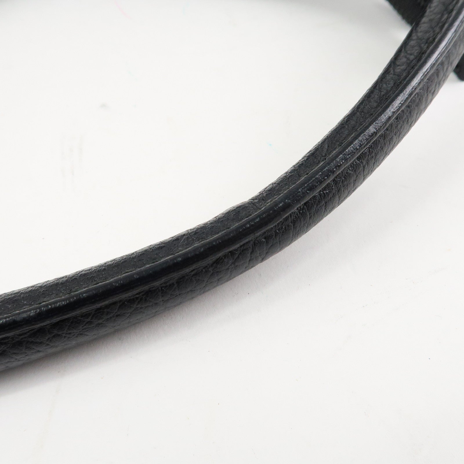 GUCCI GG Nylon Leather Shoulder Bag Hand Bag Black 179776 Used