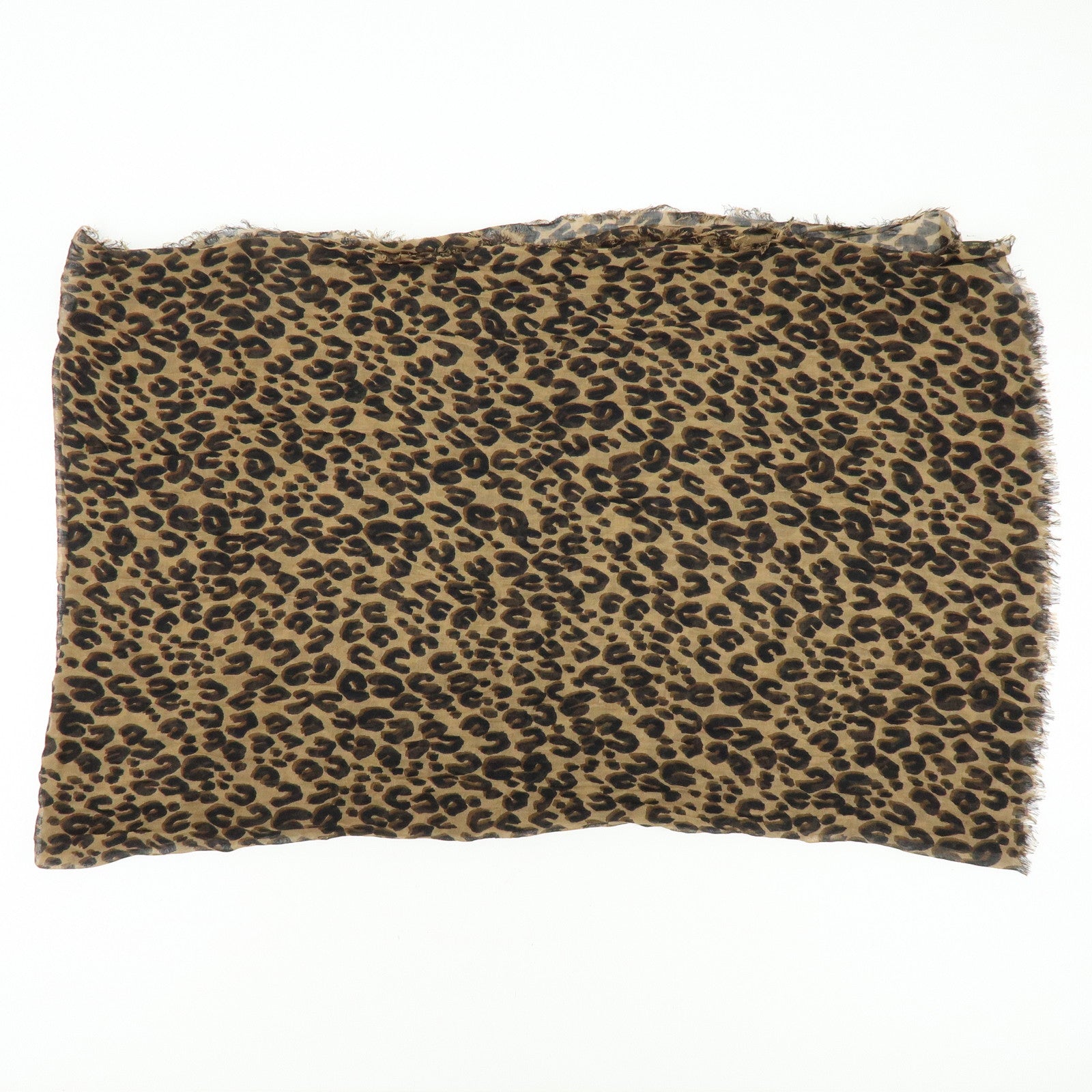 Louis Vuitton Etole Cashmere Silk Scarf Leopard Brown M72215