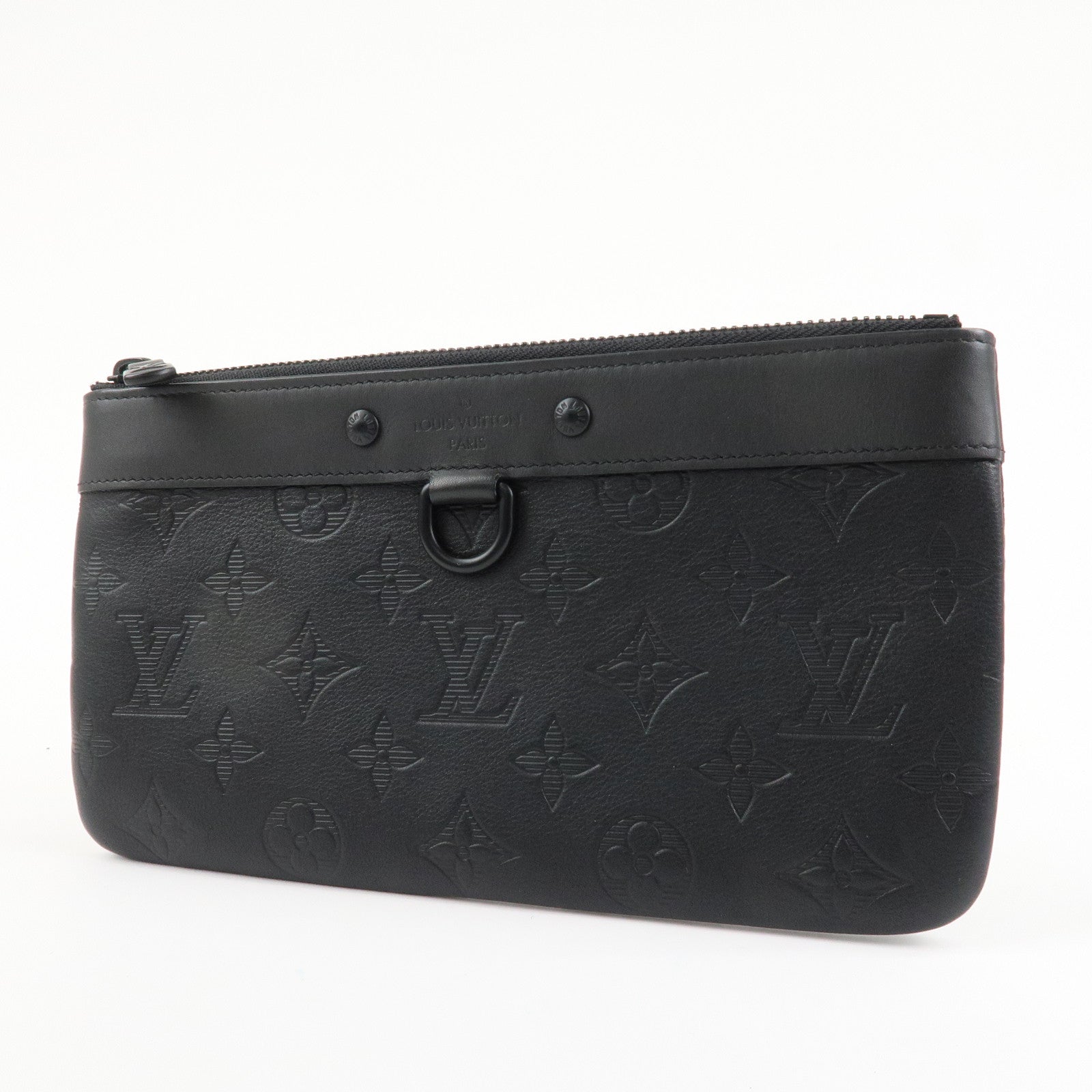 Louis Vuitton Monogram Shadow Pochette Discovery PM Black M44335 Used