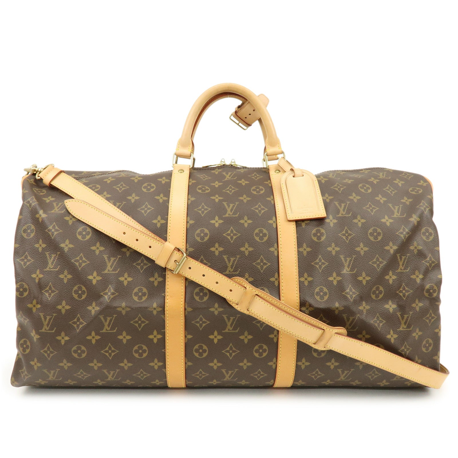 Louis Vuitton Monogram Keep All Bandouliere 60 Boston Bag M41412
