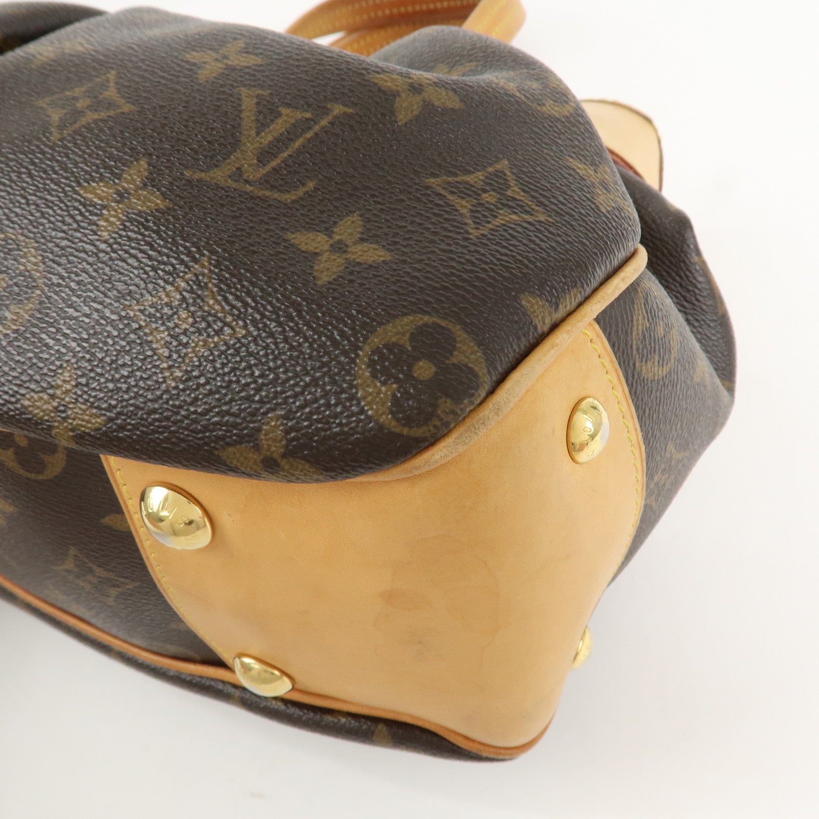 Louis Vuitton Monogram Poesie PM Hand Bag Brown M45715