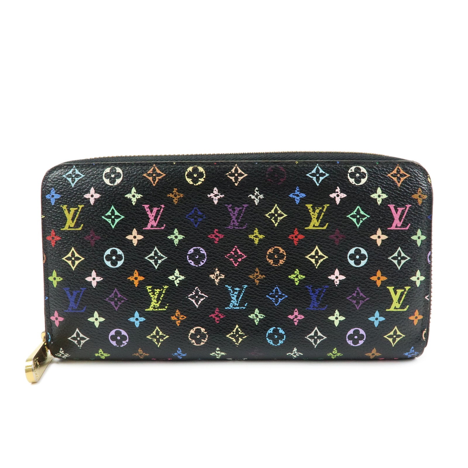 Louis Vuitton Monogram Multi Color Zippy Wallet Violet M60275