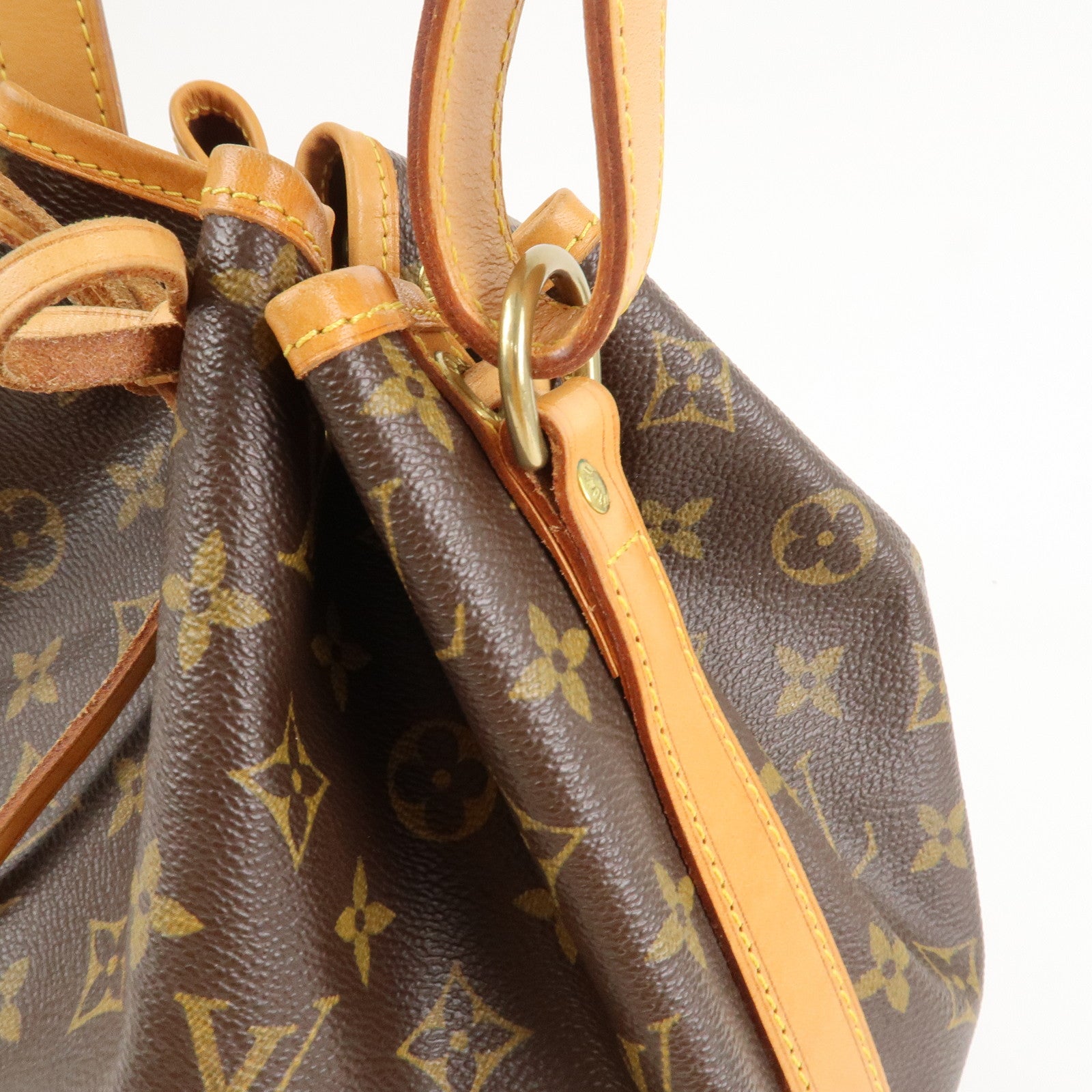 Louis Vuitton Monogram Petit Noe Shoulder Bag Brown M42226