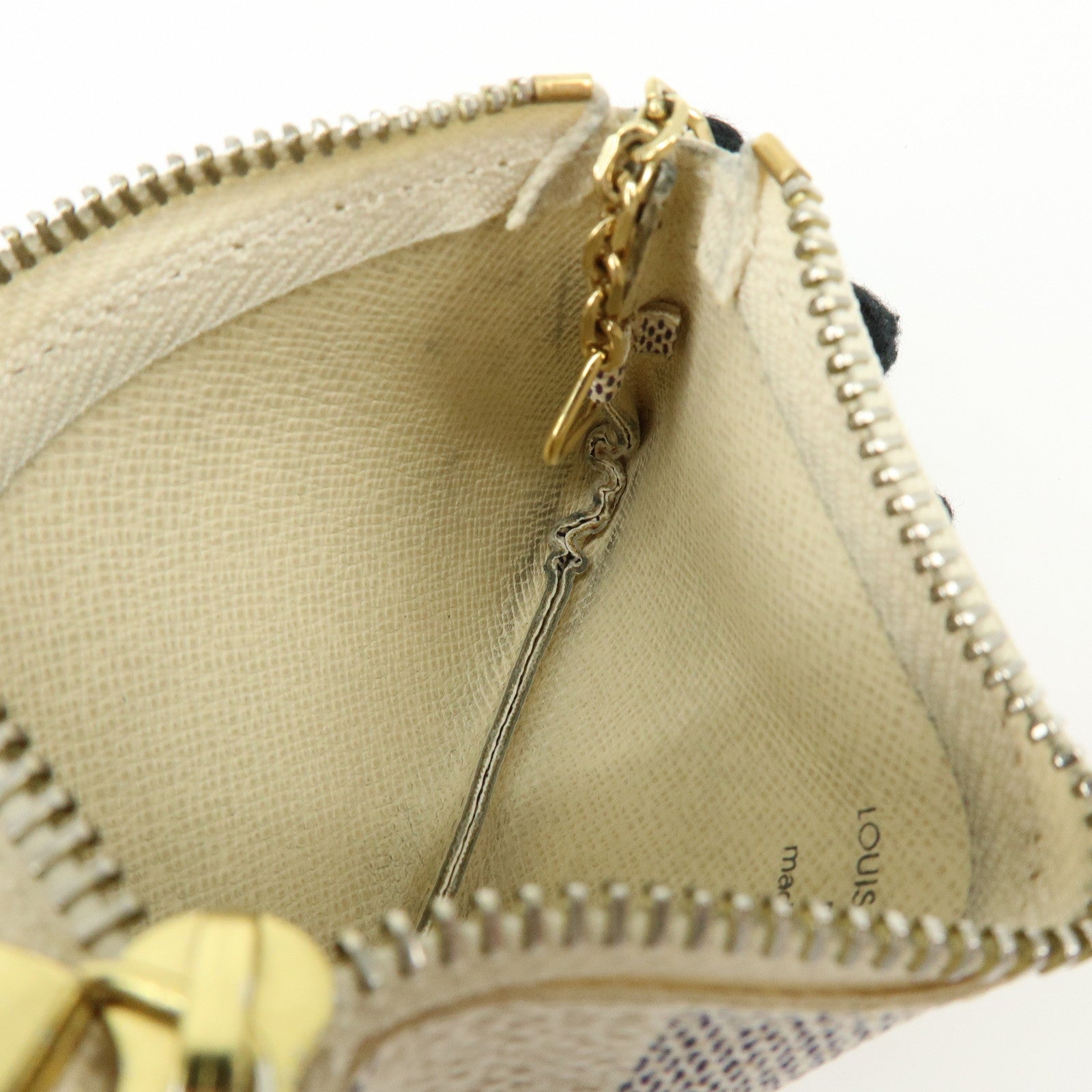 Louis Vuitton Damier Azur Pochette Cles Coin Case Key Case N62659