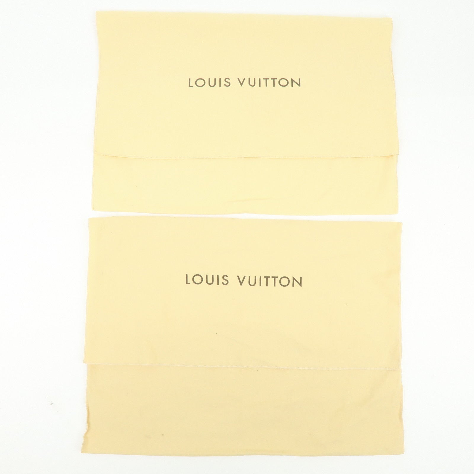 Louis Vuitton Set of 10 Dust Bag Storage Bag Flap Style Beige