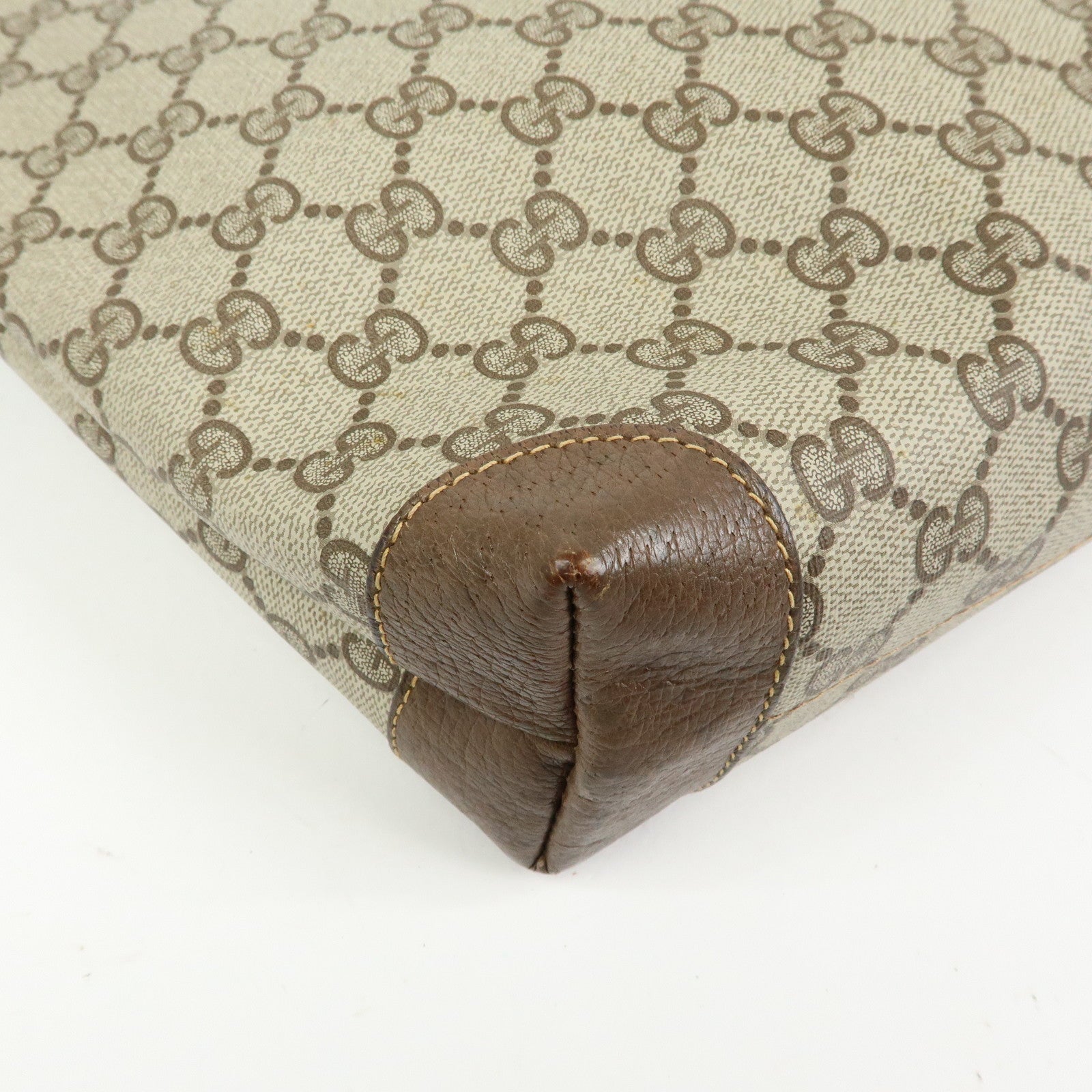 GUCCI GG Supreme Tote Bag Shoulder Bag Brown Beige 002・39・0054