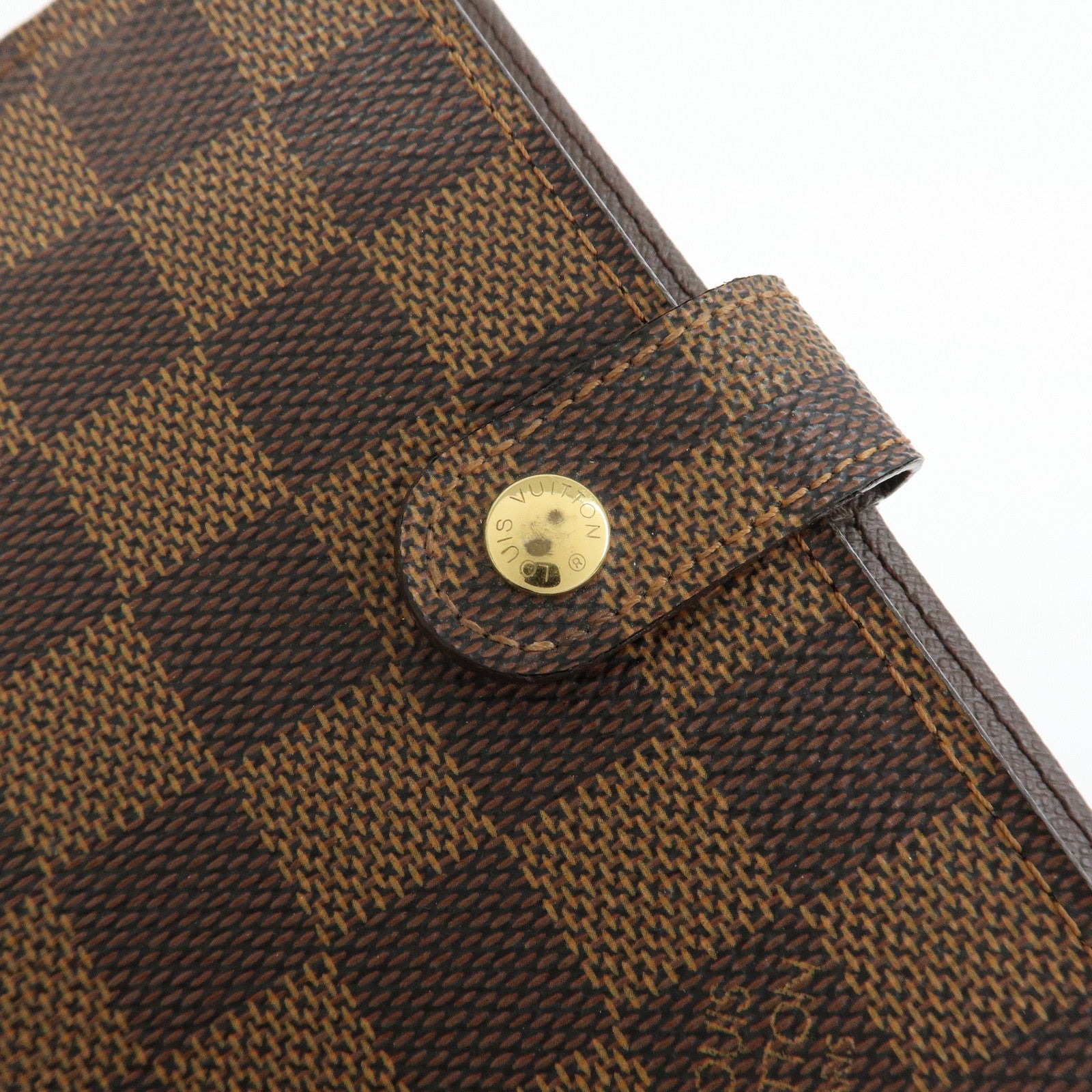 Louis Vuitton Damier Agenda PM Planner Cover Brown R20700