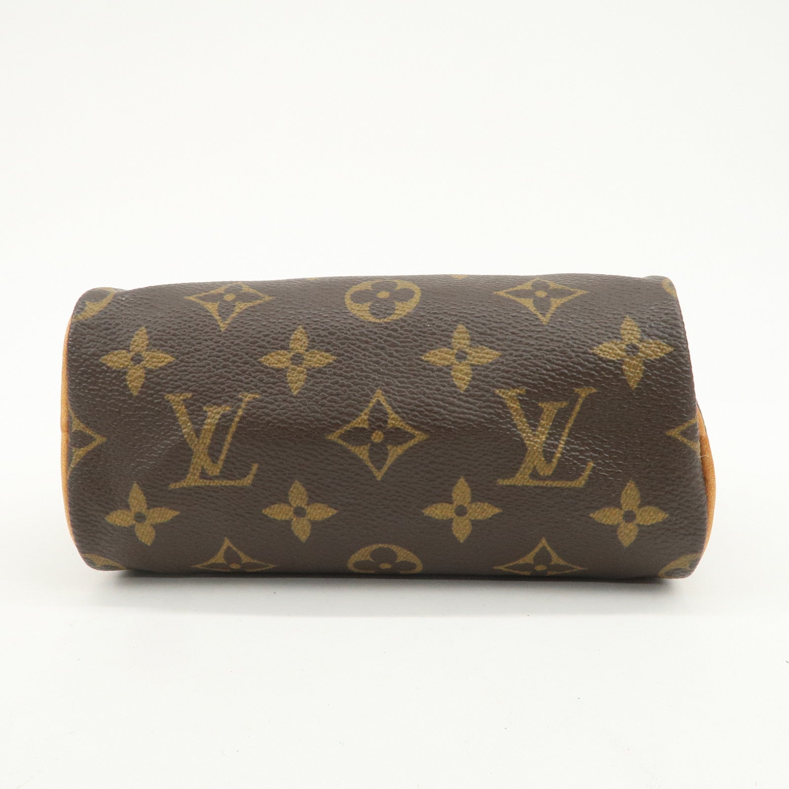Louis Vuitton Monogram Mini Speedy Hand Bag Boston Bag Brown M41534