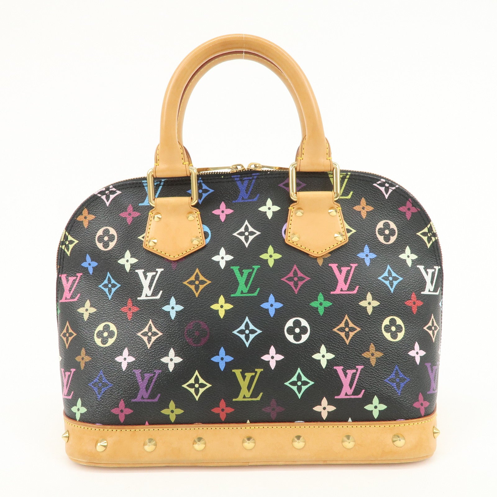 Louis Vuitton Monogram Multicolor Alma Hand Bag Noir M92646