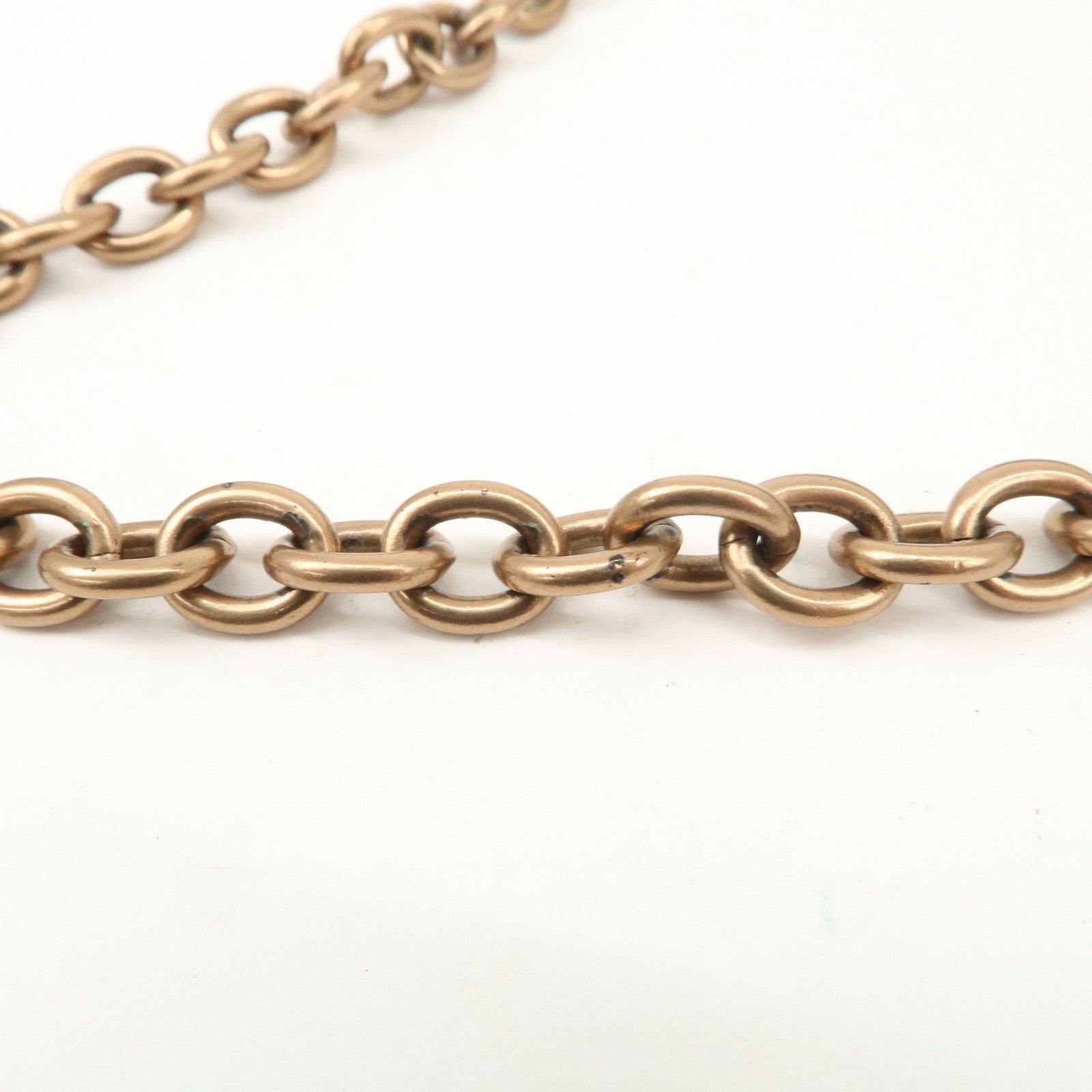 GUCCI GG Canvas Leather Chain Shoulder Bag Beige Turquoise Blue 120940 Used