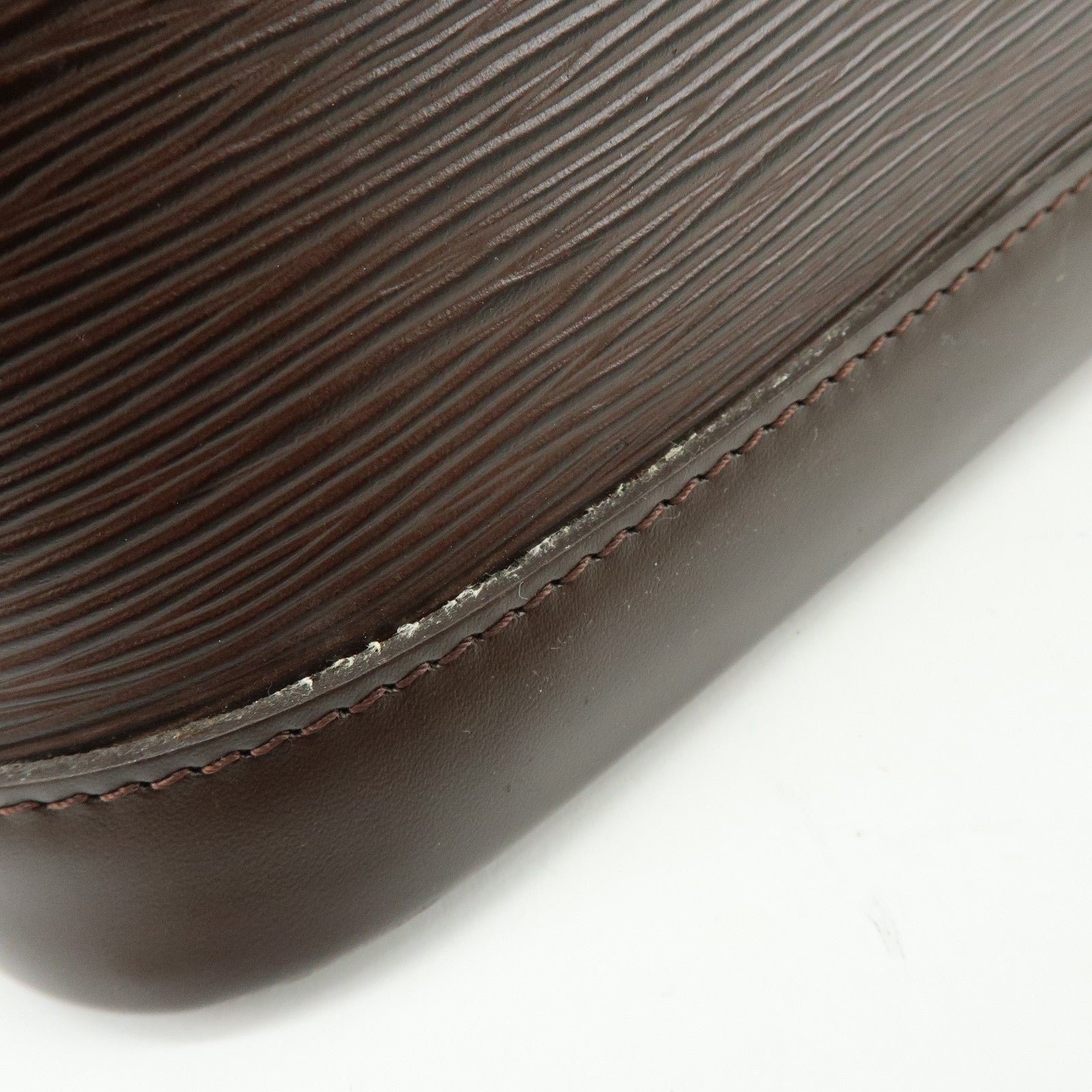 Louis Vuitton Epi Leather Alma Hand Bag Mocha Brown M5214D