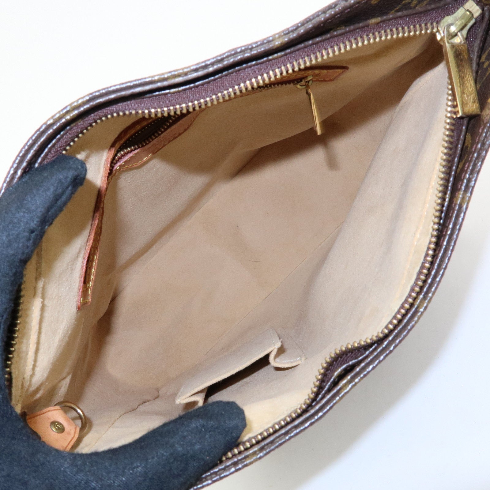 Louis Vuitton Monogram Looping GM Shoulder Bag Brown M51145