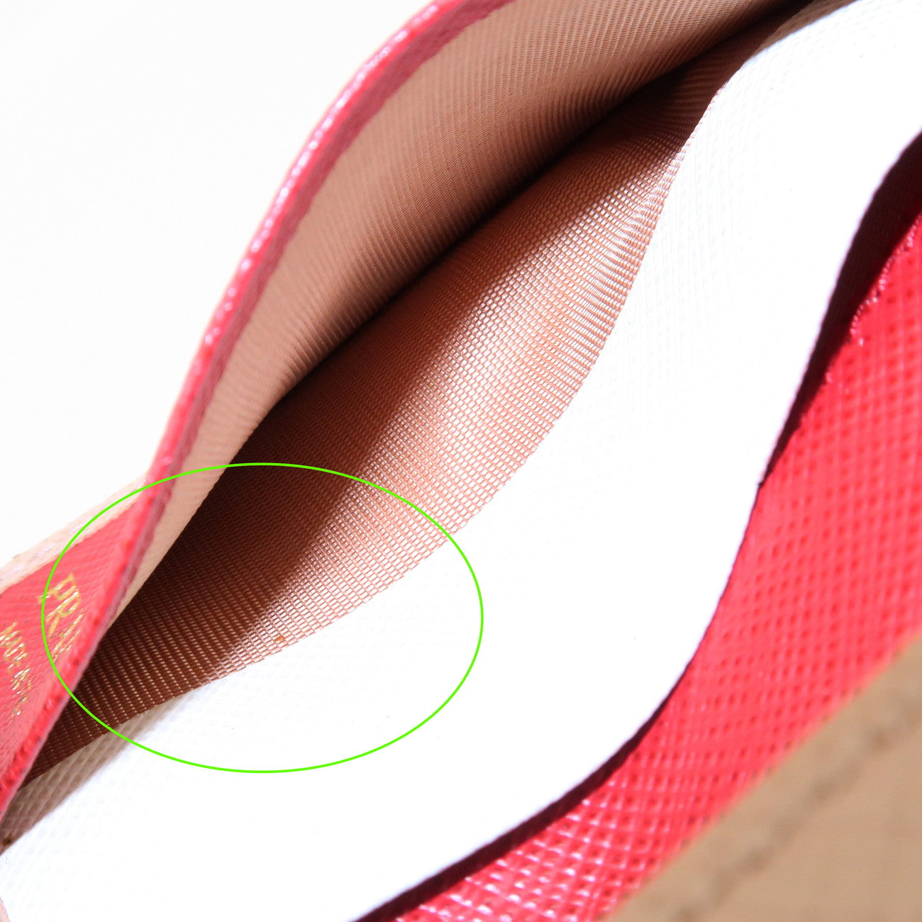 PRADA Saffiano Leather 4 Rings Key Case Key Holder PinkBeige 1PG004