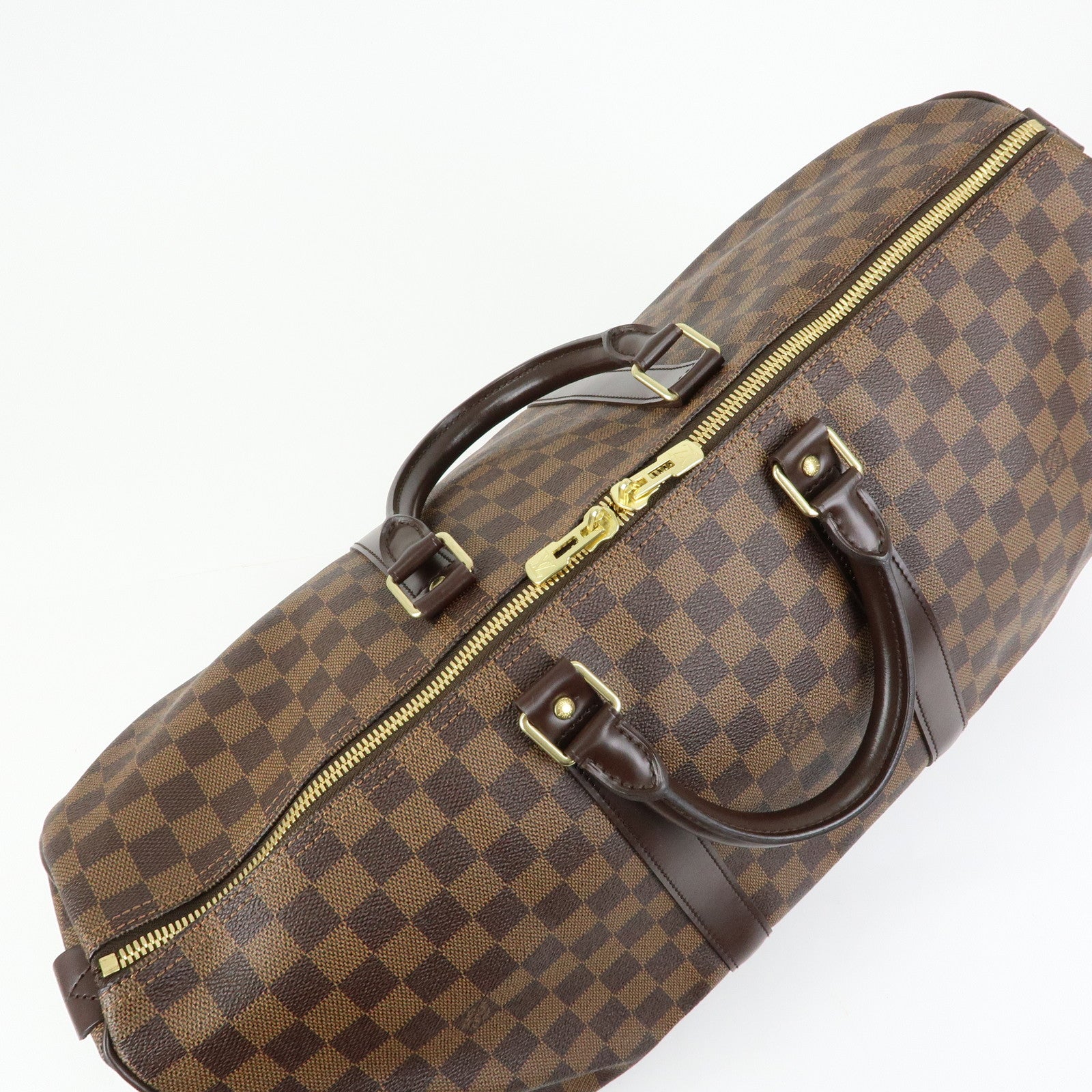 Louis Vuitton Damier Keep All 50 Boston Bag Brown N41427