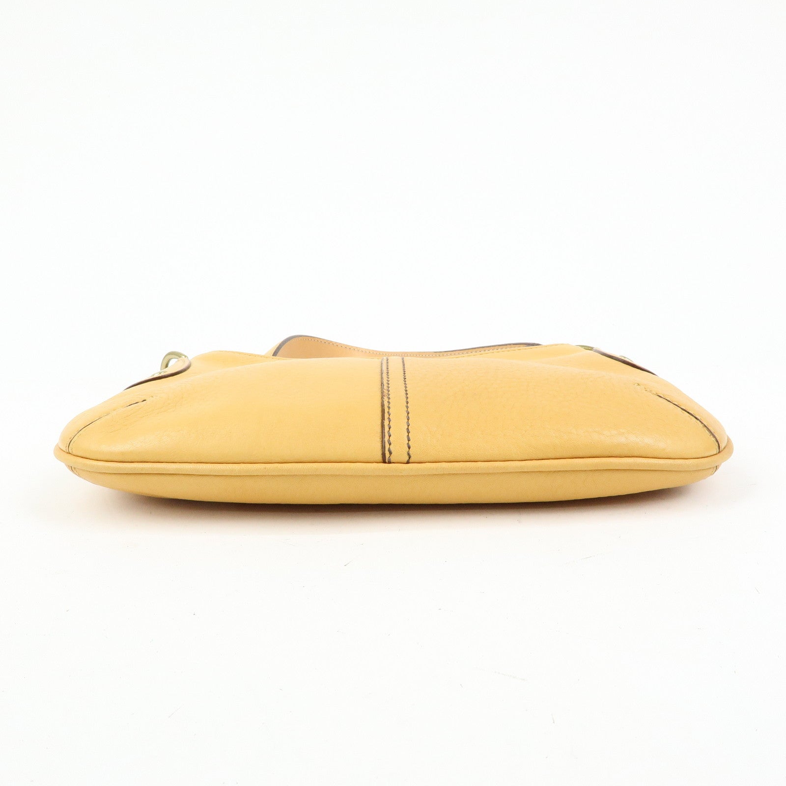 COACH Ergo Set of 2 Leather Shoulder Hand Bag Brown Beige Yellow