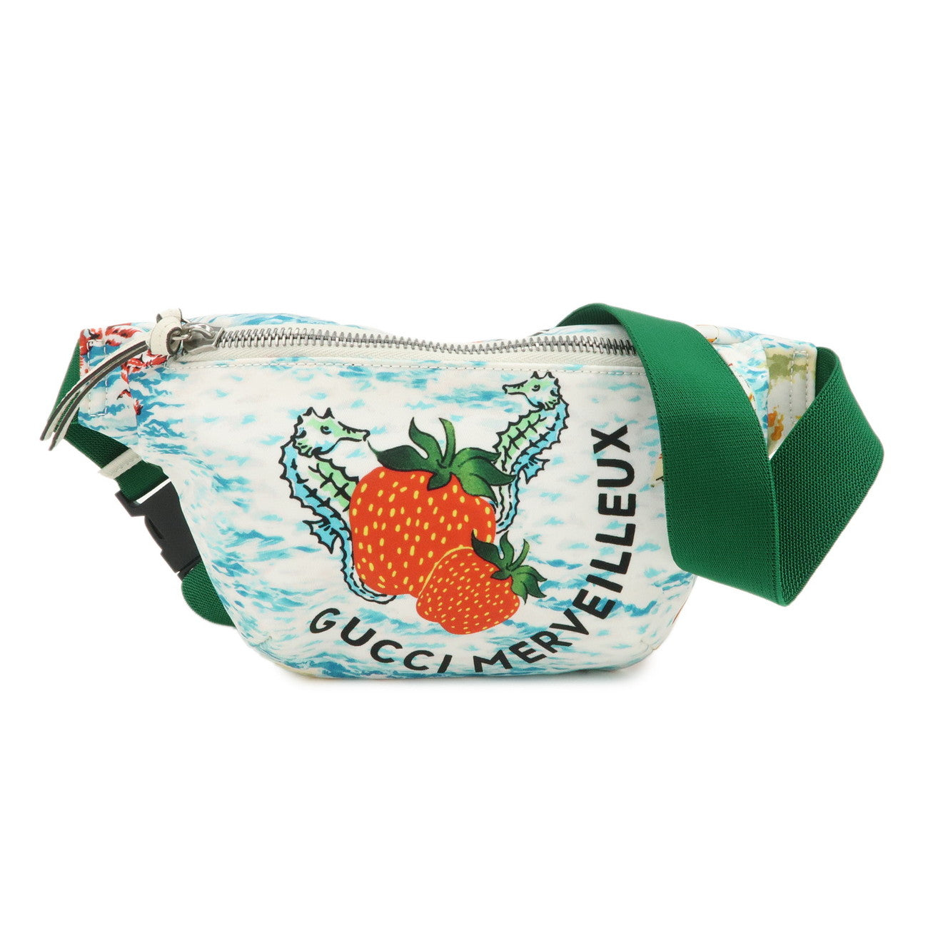 GUCCI Children's Body Bag Waist Bag Multicolor White Blue 502095