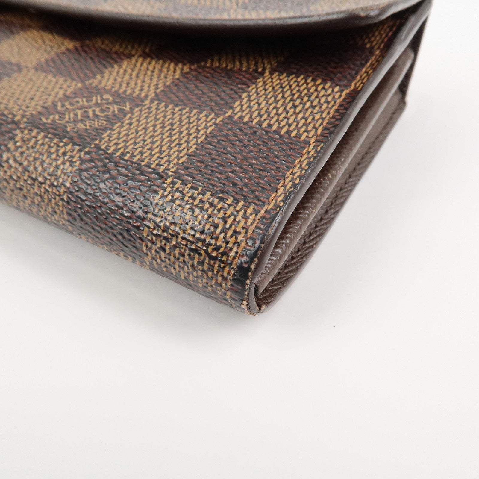 Louis Vuitton Damier Ebene Portefeuille Sarah Long Wallet N61724