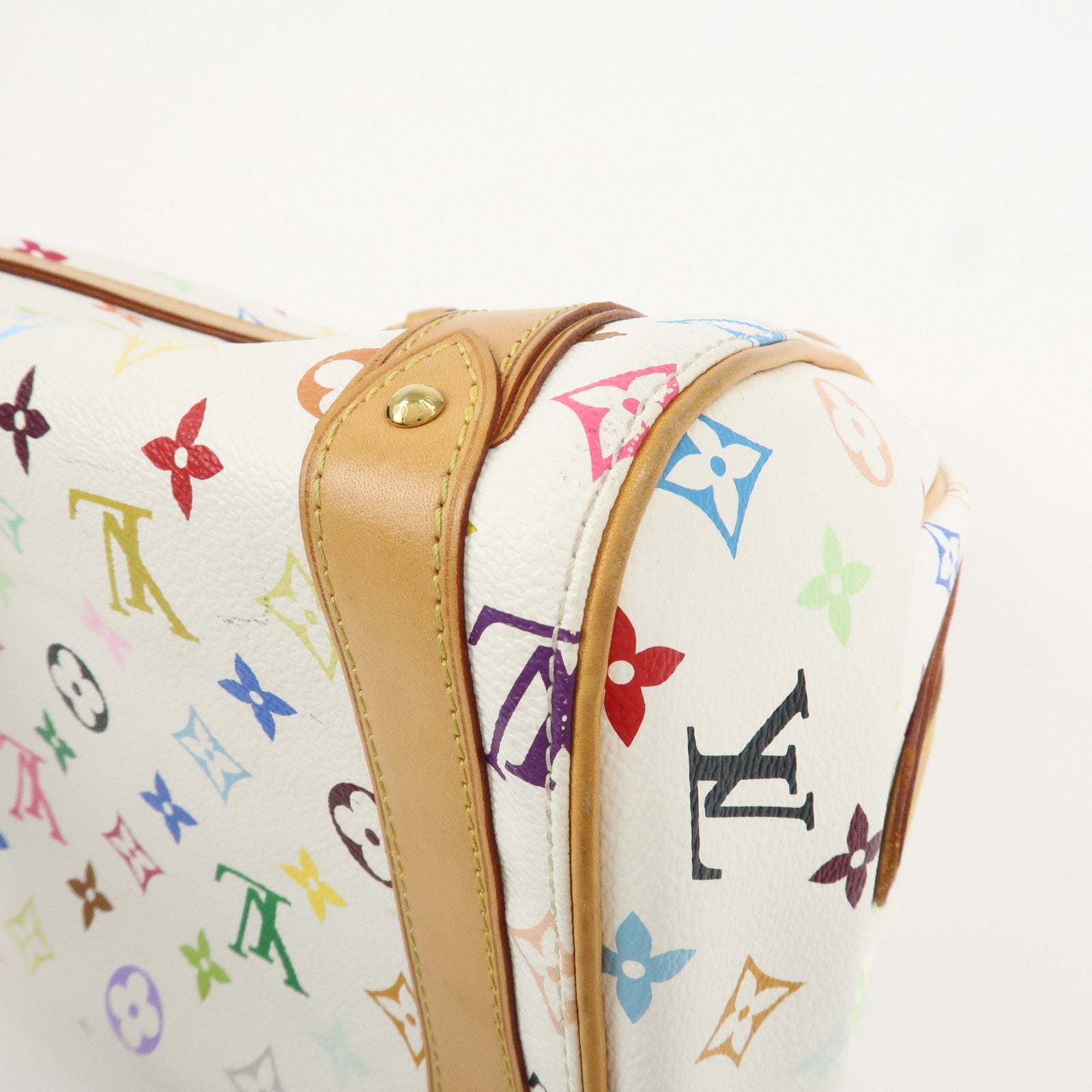 Louis Vuitton Monogram Multicolor Priscilla Hand Bag Blanc M40096