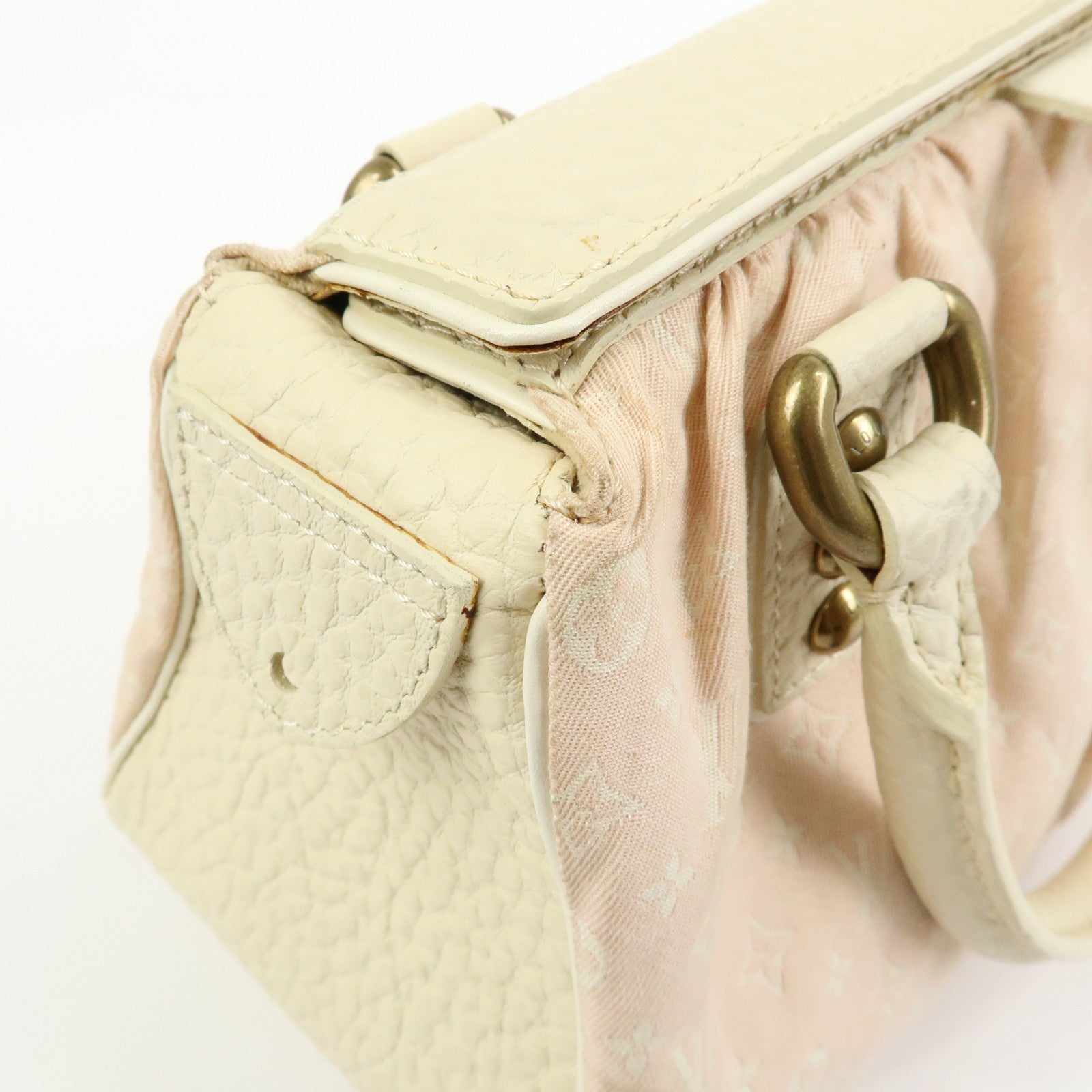 Louis Vuitton Monogram Mini Lin Trapes PM Hand Bag Rose M40062