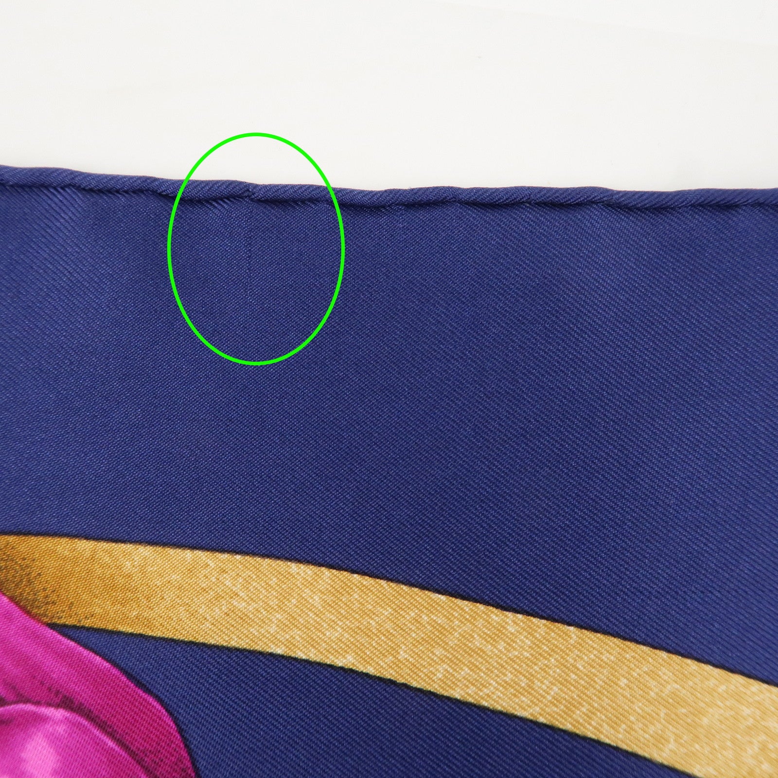 HERMES Carre 90 Silk 100% Blue Yellow Green Used