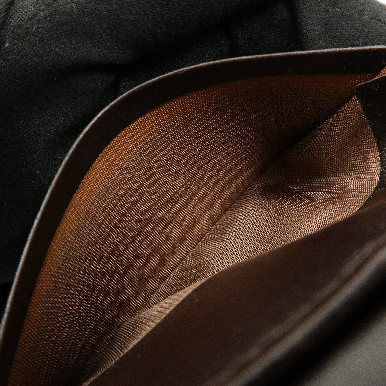 FENDI Zucca Canvas Leather Bi-fold Compact Wallet Brown 8M0033