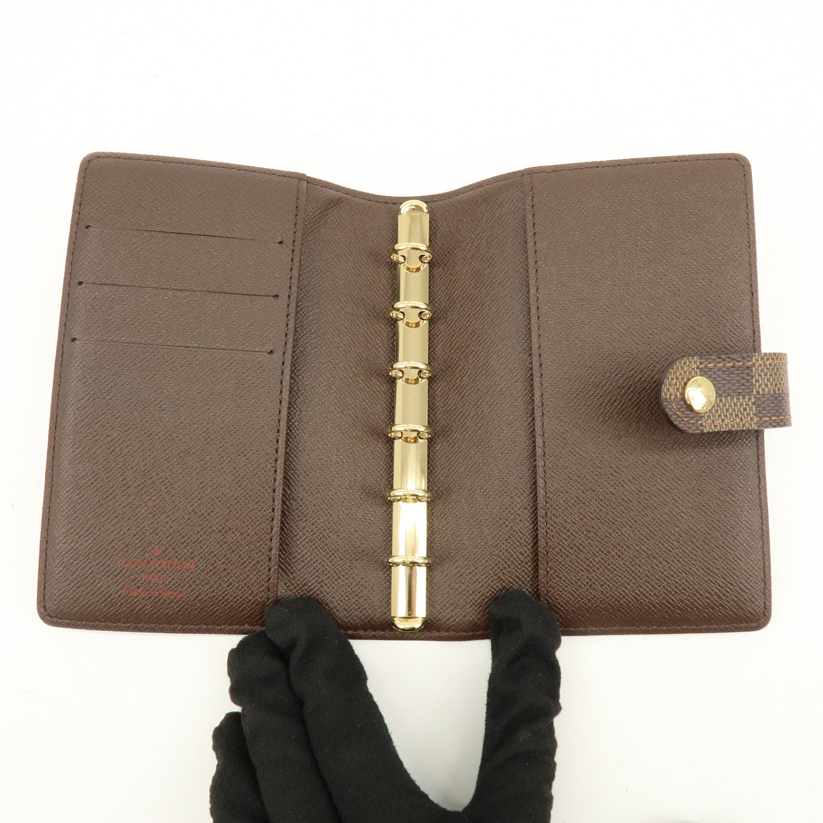 Louis Vuitton Damier Agenda PM Planner Cover Damier Ebene R20700