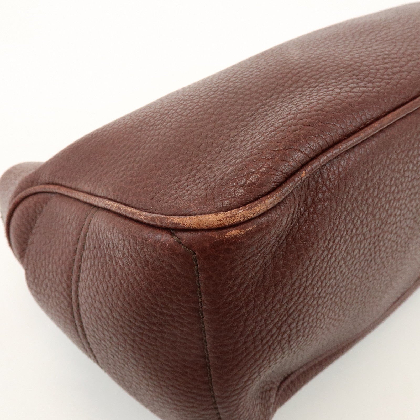 CELINE Leather Boogie Bag Hand Bag Tote Bag Brown