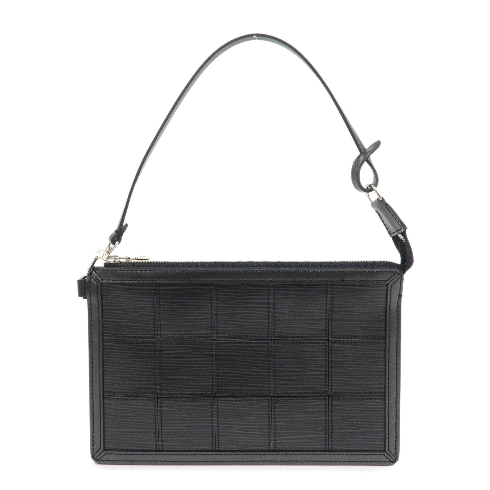 Louis Vuitton Epi Stretch Delmonico Hand Bag Noir Black M54602