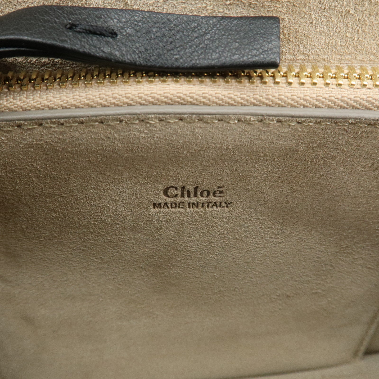 Chloe Faye Suede Leather 2Way Bag Hand Bag Shoulder Bag Black