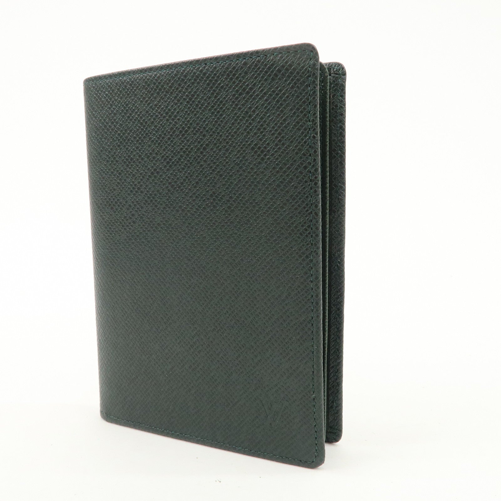 Louis Vuitton Taiga Leather Pass Case Card Case Epicea Used