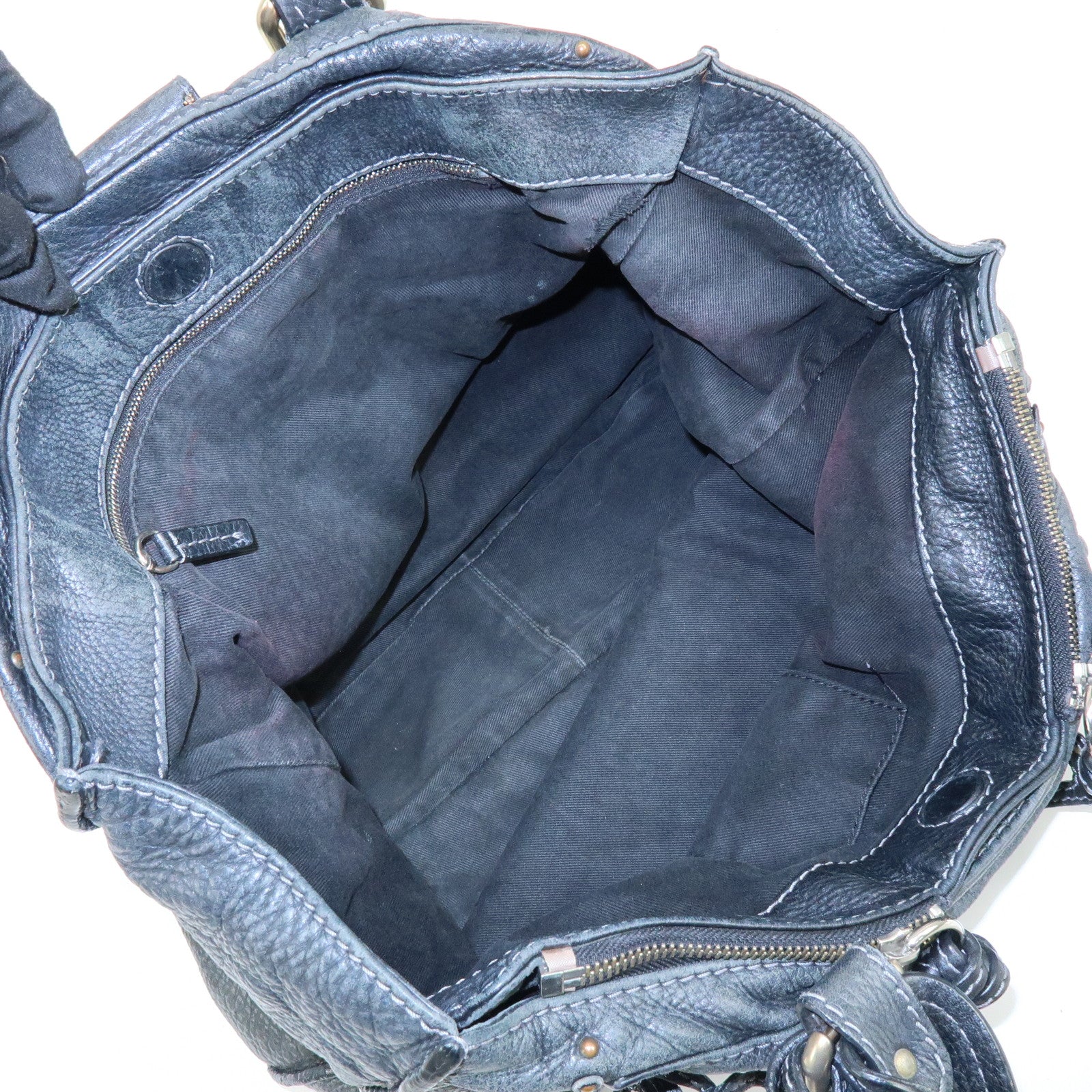 Chloe Paddington Leather Tote Bag Shoulder Bag Black