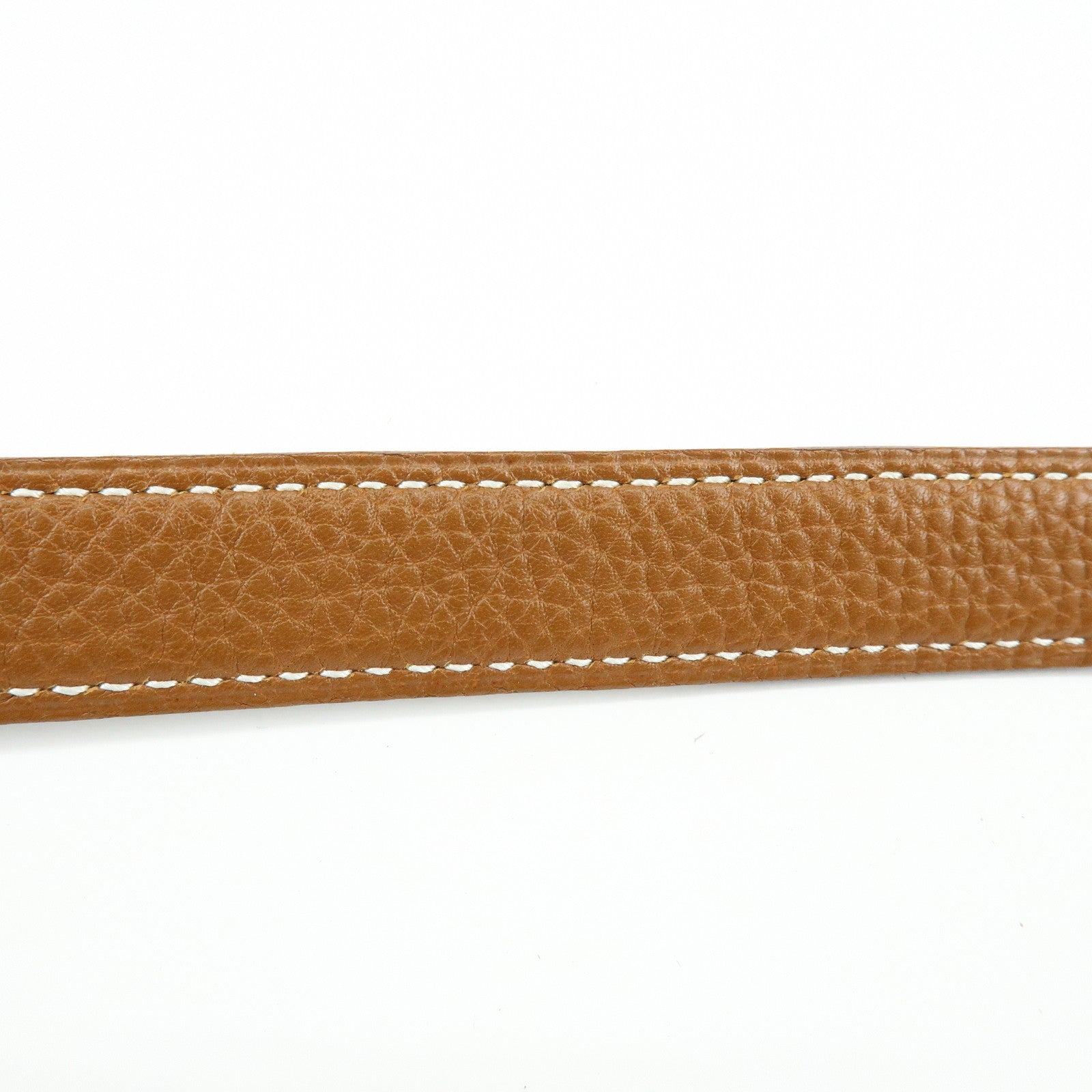 HERMES H Buckle □F Stamped Reversible Constance Belt 80 Black