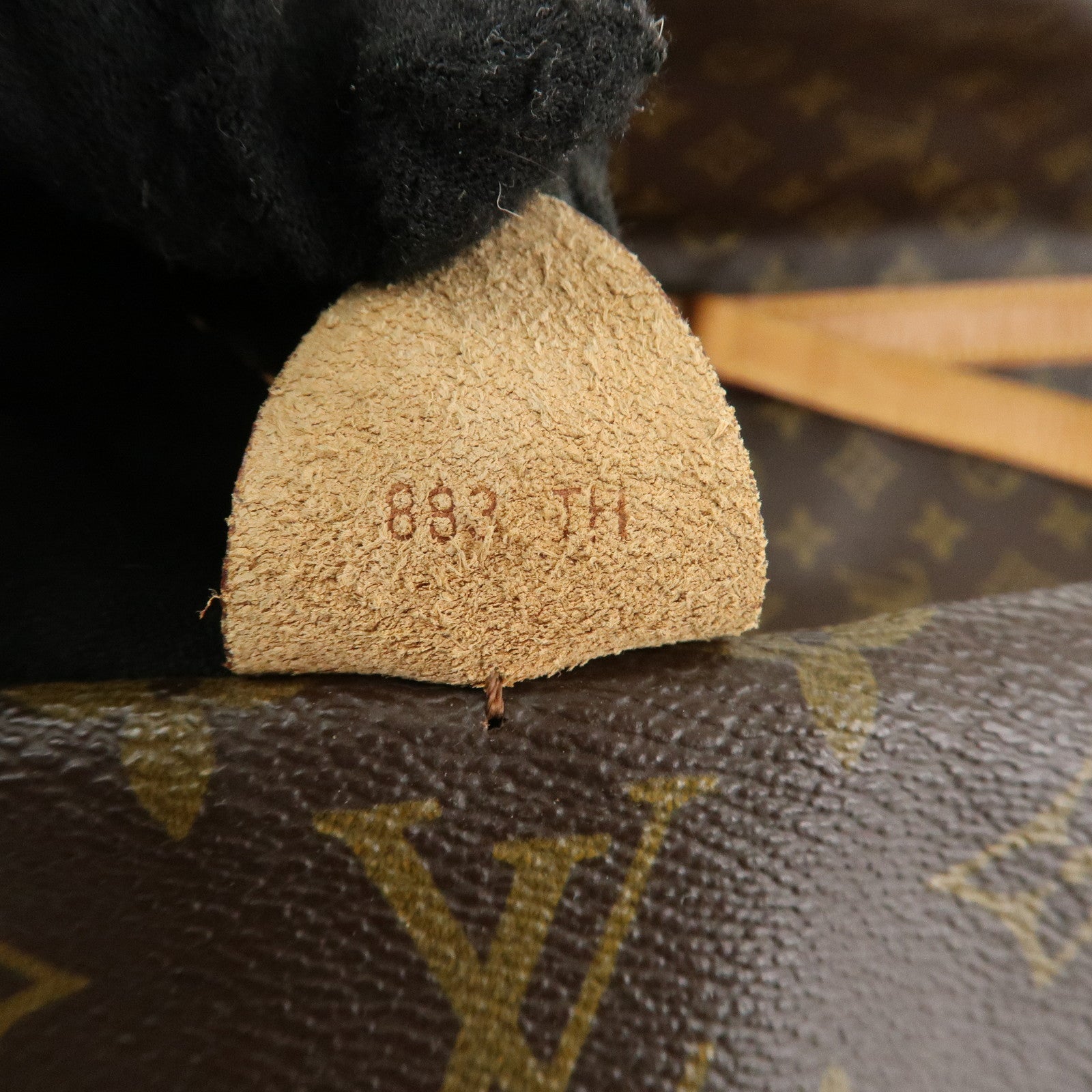 Louis Vuitton Monogram Sac Souple 55 Boston Bag Brown M41622 Used